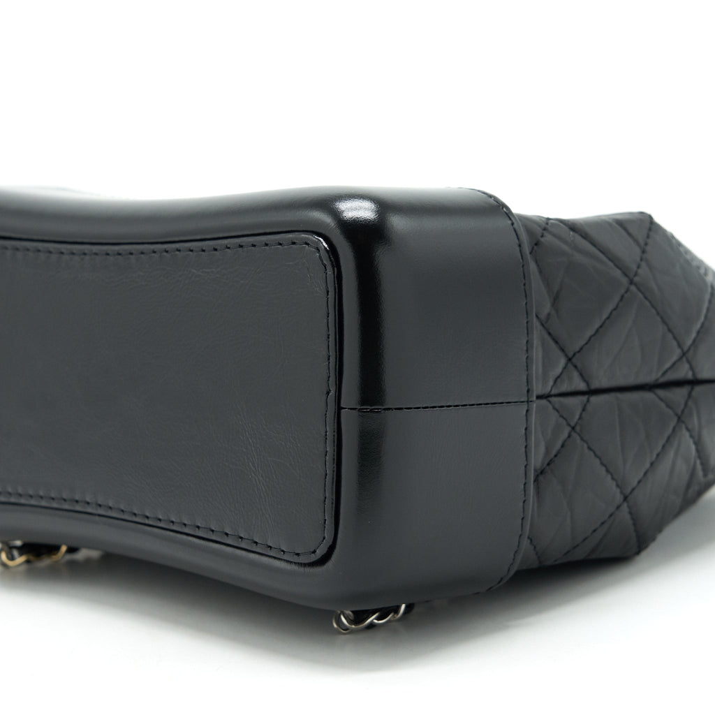 Chanel small Gabrielle Backpack black Ruthenium