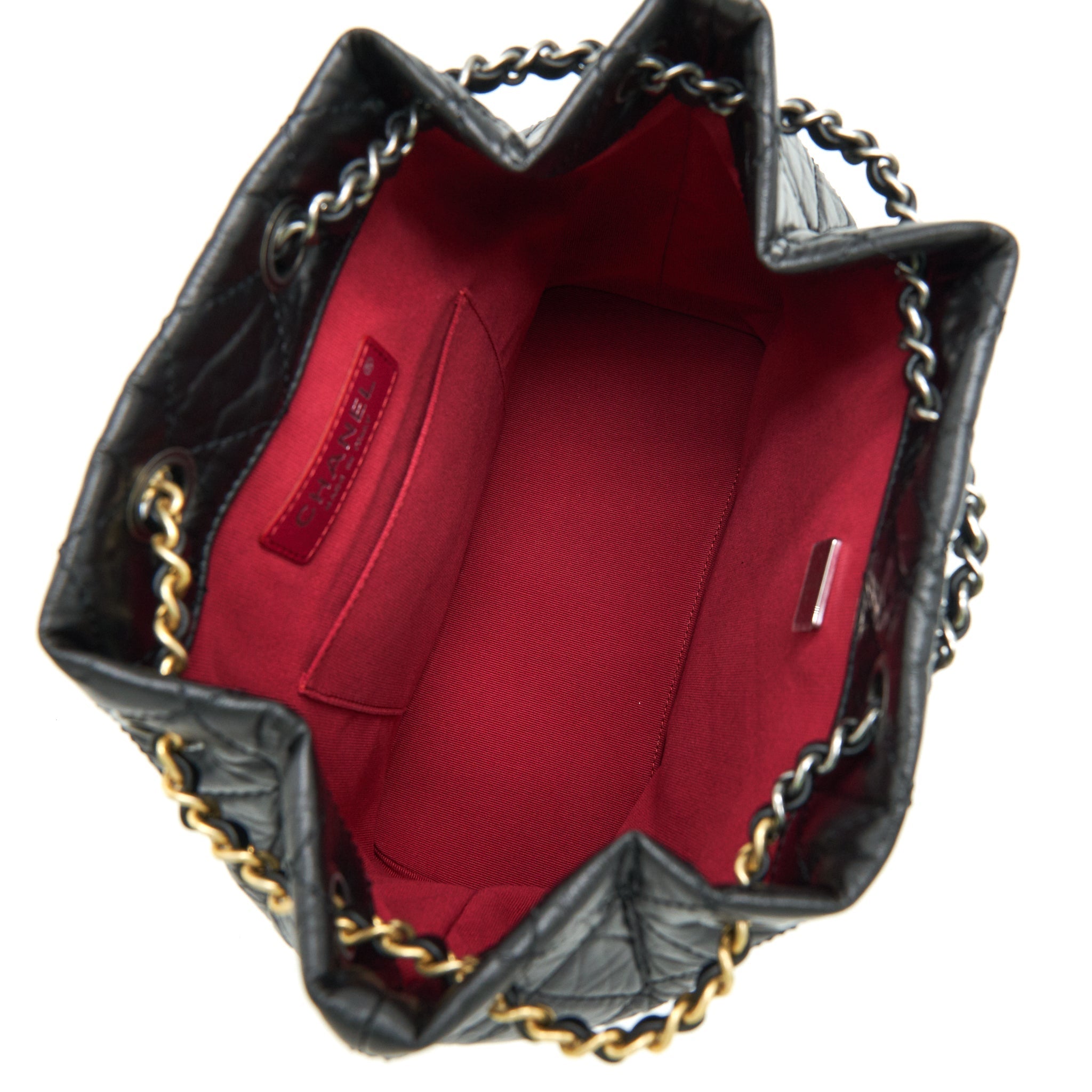 Chanel small Gabrielle Backpack black Ruthenium
