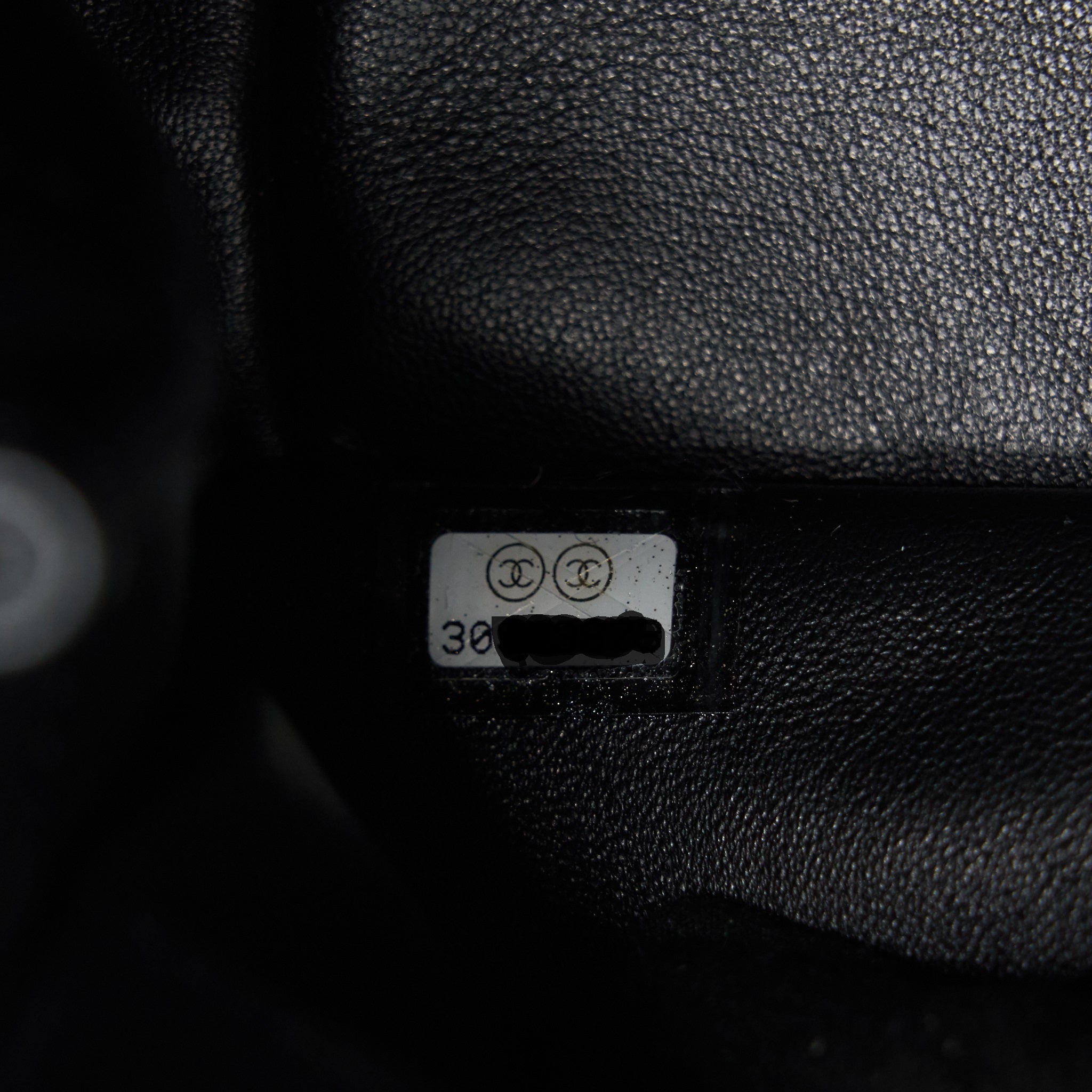 Chanel Mini Rectangular Flap Bag Black L Serial 30