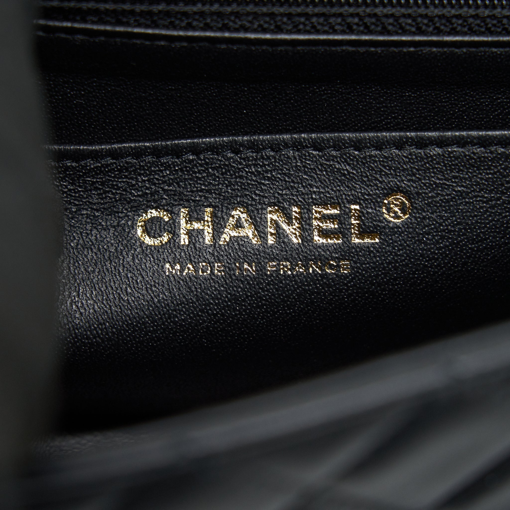 Chanel Mini Rectangular Flap Bag Black L Serial 30