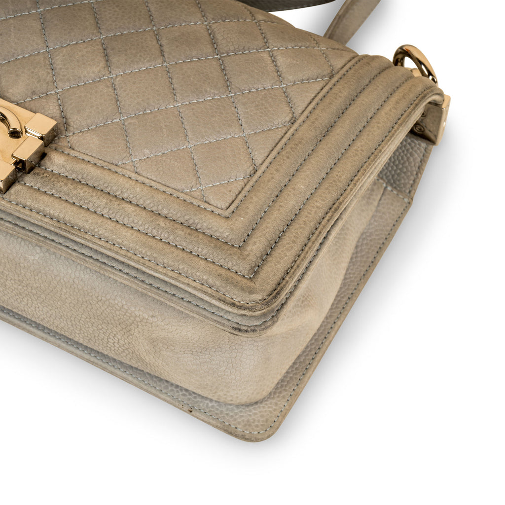 Chanel Boy Bag - Matte Caviar - Medium