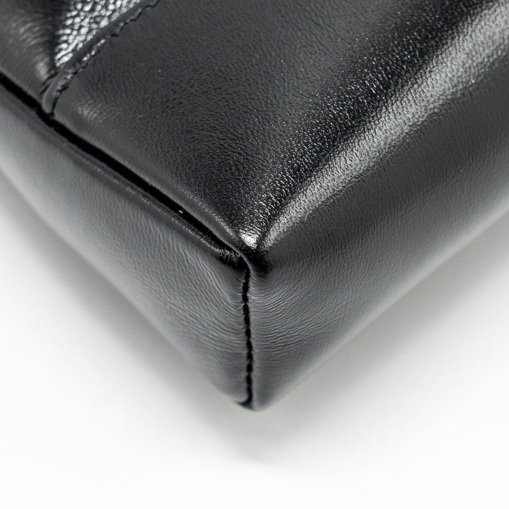 Chanel Mini 31 Clutch with Chain Shiny Calfskin Black L (microchip)