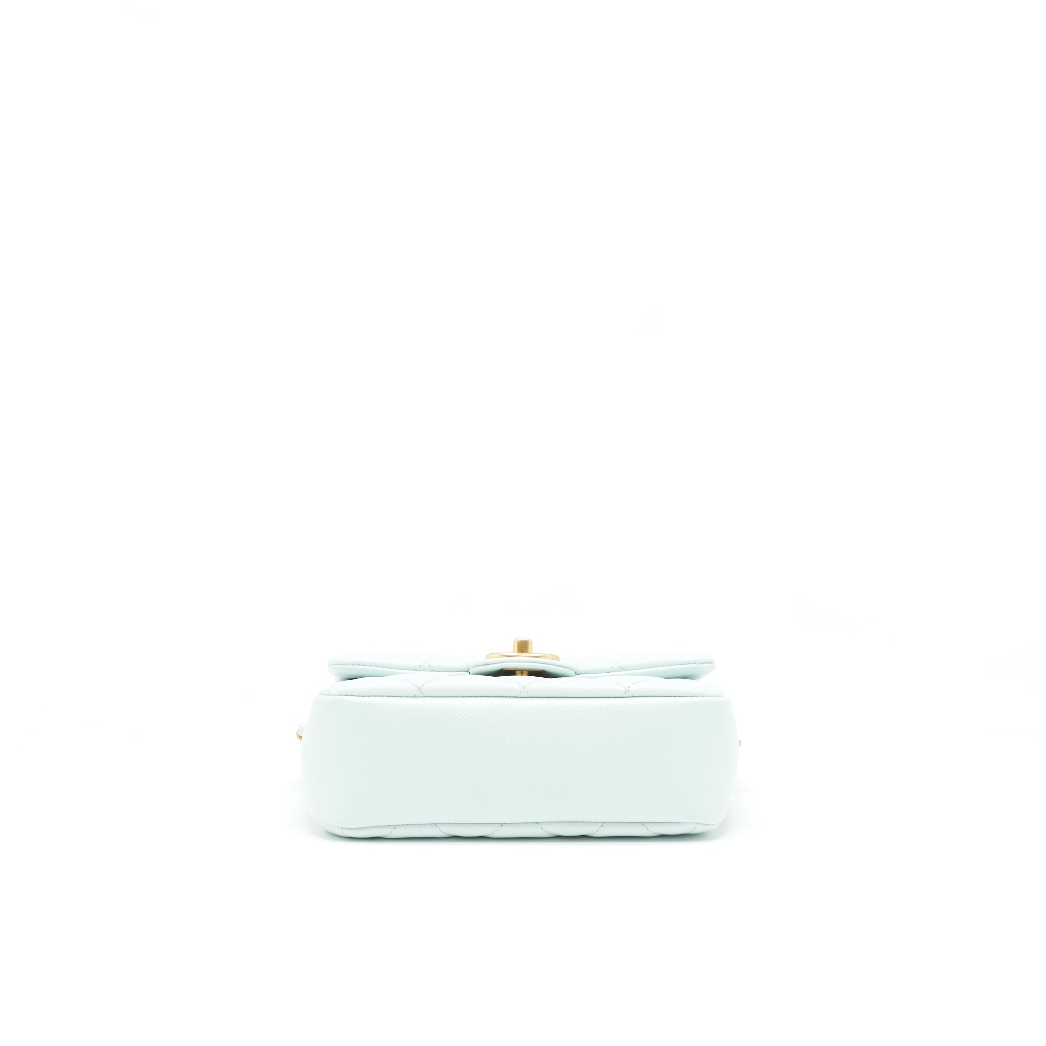 Chanel 21K My Perfect Mini Flap Bag Caviar Iridescent Pastel Green
