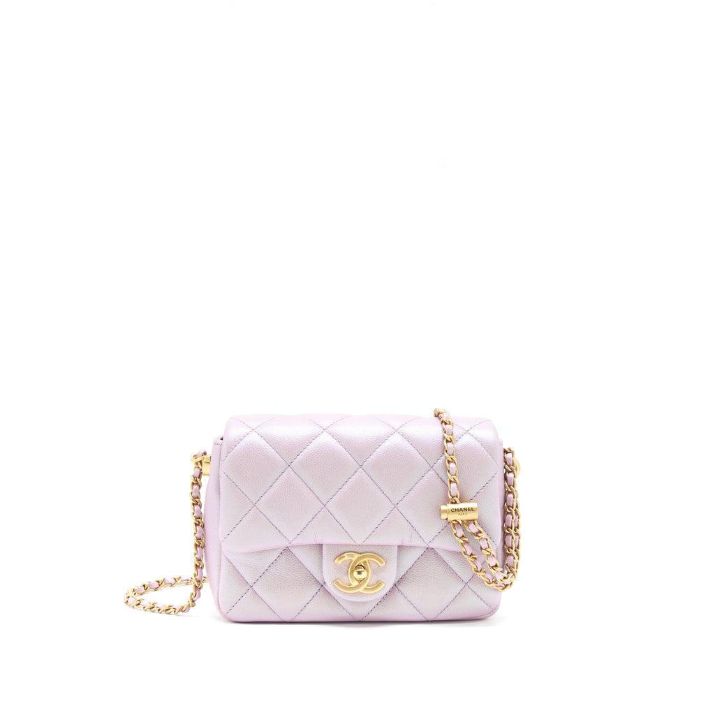 Chanel 21K My Perfect Mini Flap Bag Caviar Pink