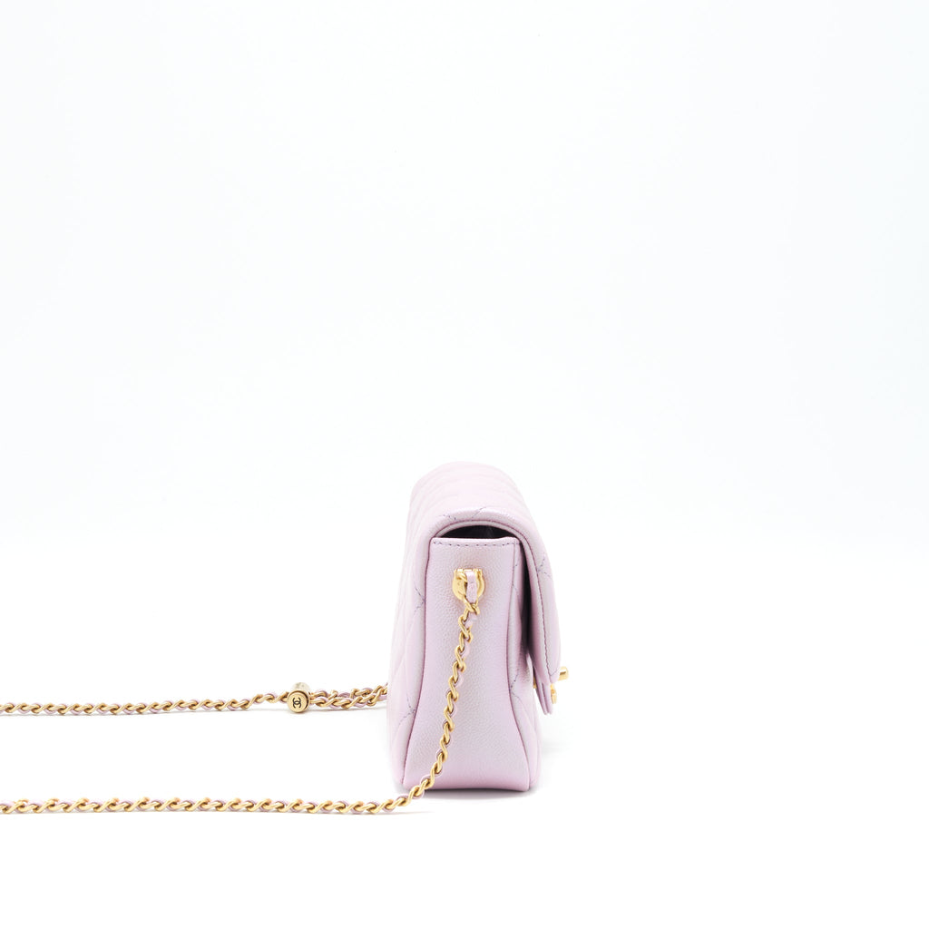 Chanel 21K My Perfect Mini Flap Bag Caviar Pink