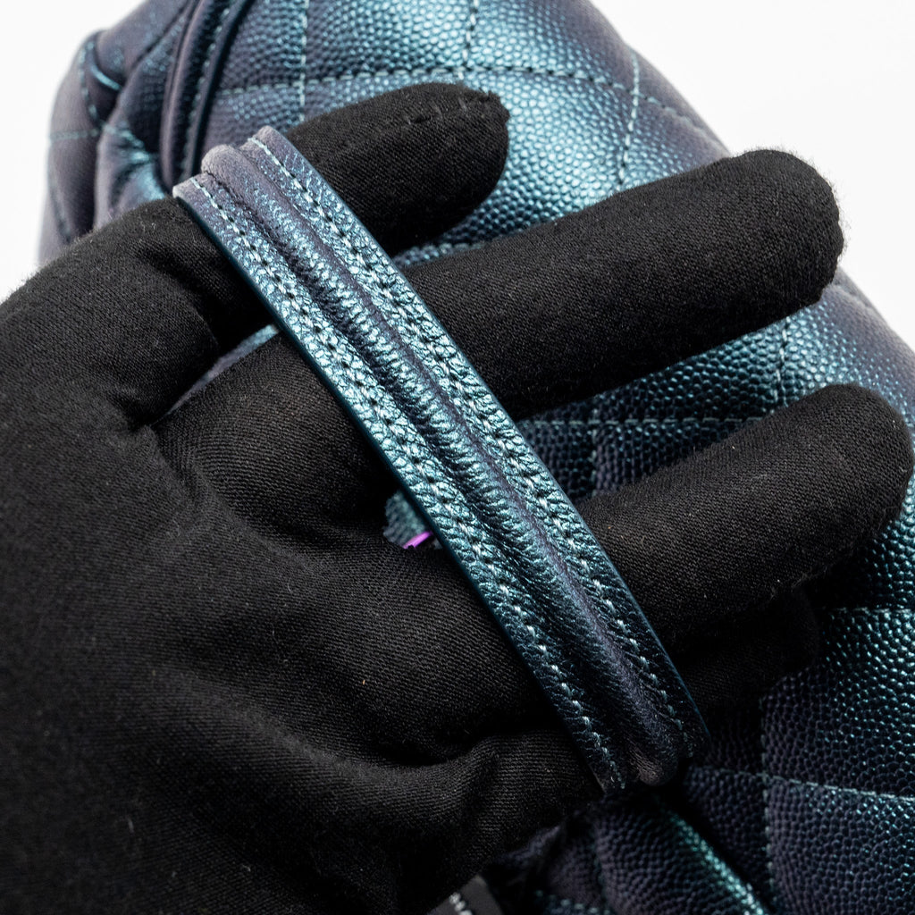 Chanel 18b Filigree Backpack Caviar Iridescent Dark Turquoise Multicolour Hardware