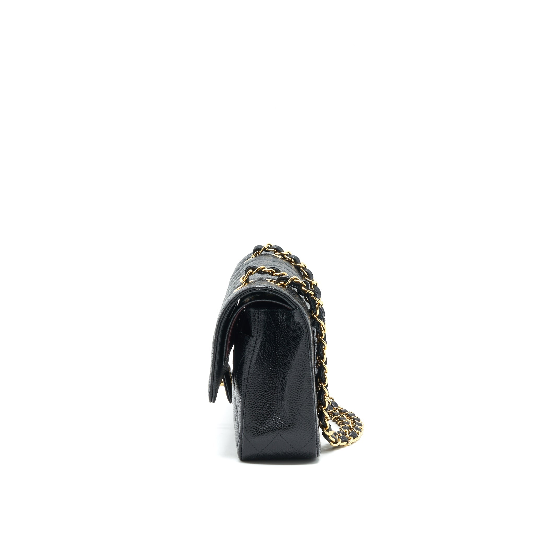Chanel Medium Classic Double Flap 25cm Caviar Black
