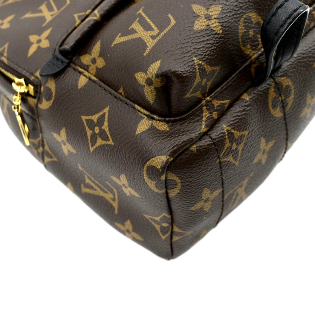 LOUIS VUITTON Palm Springs Mini Monogram Canvas Backpack Brown