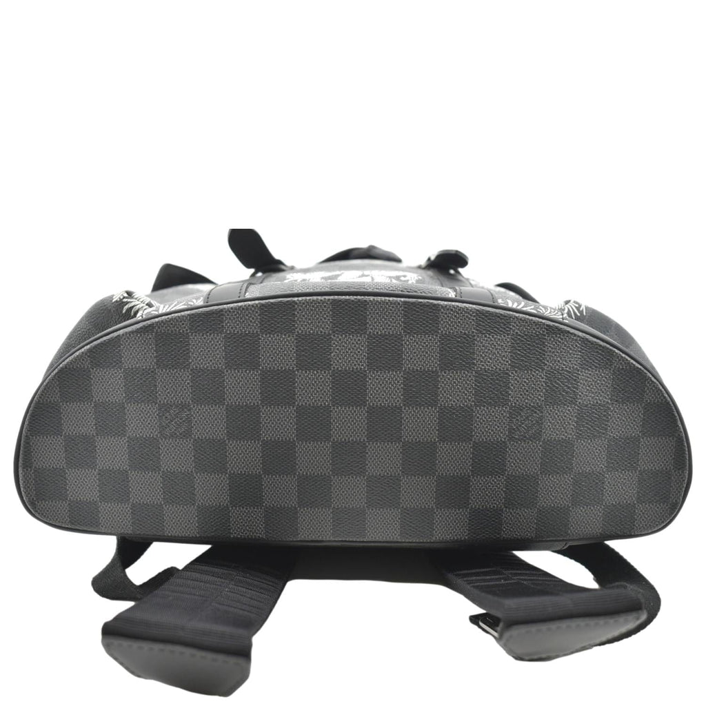 LOUIS VUITTON Christopher Nemeth Damier Graphite Backpack Bag Black