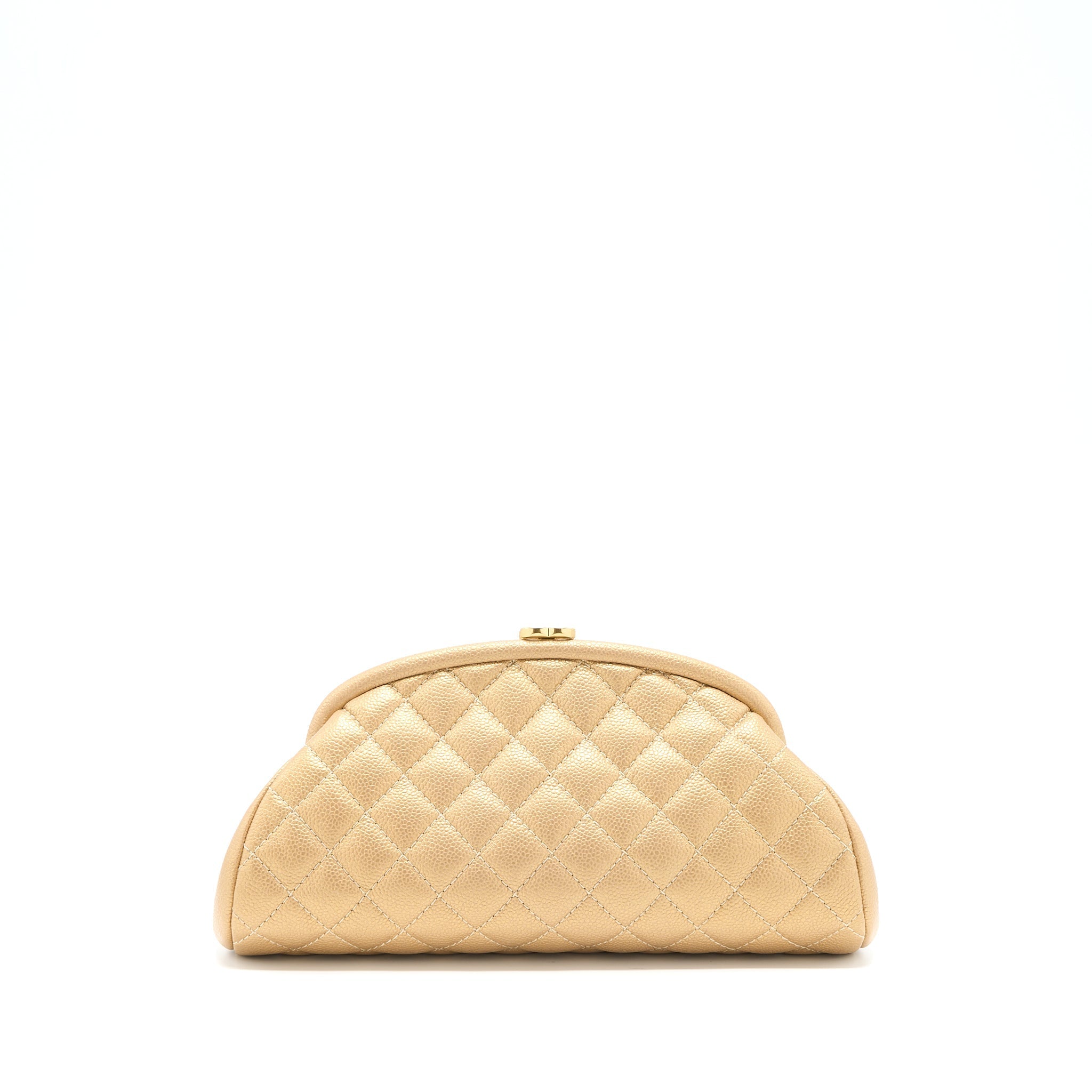Chanel Timeless Clutch Caviar Gold Brushed