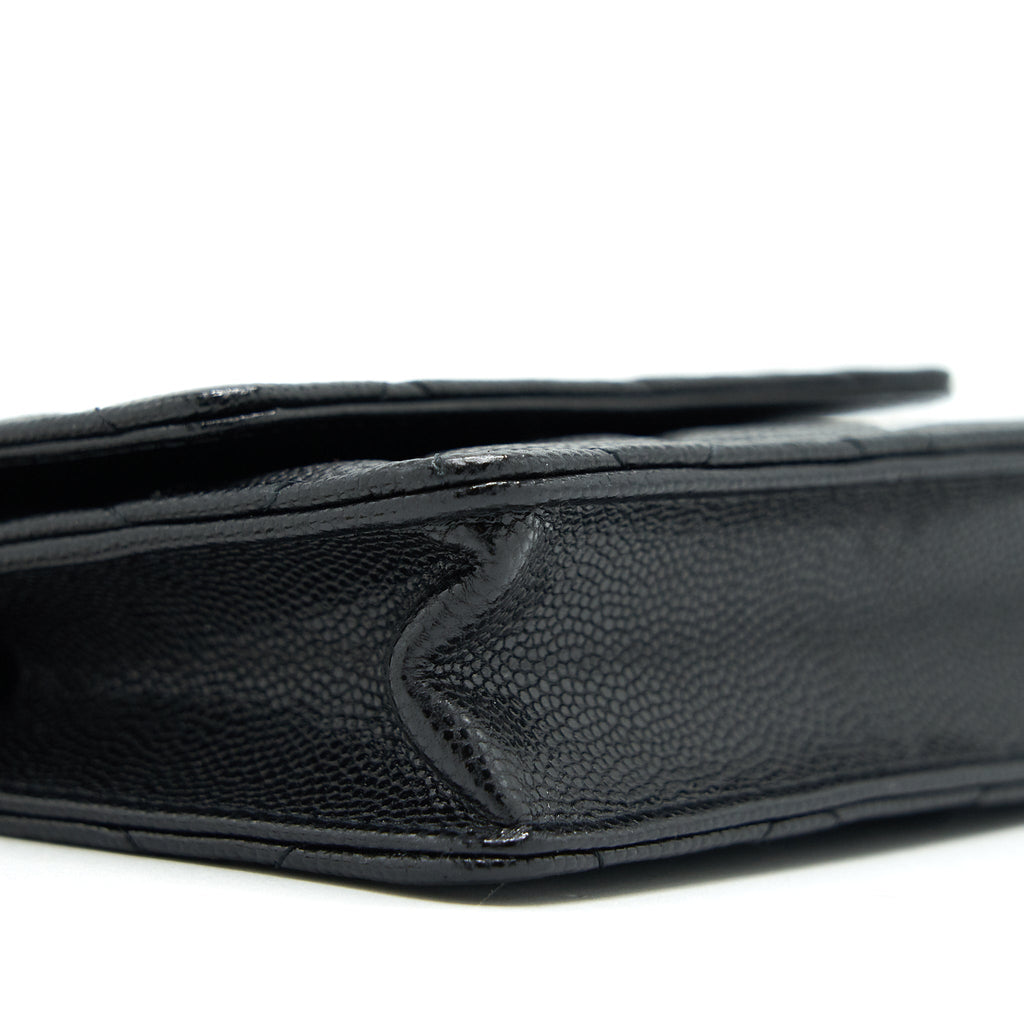 Chanel Flap Coin Purse with Chain Black Caviar L