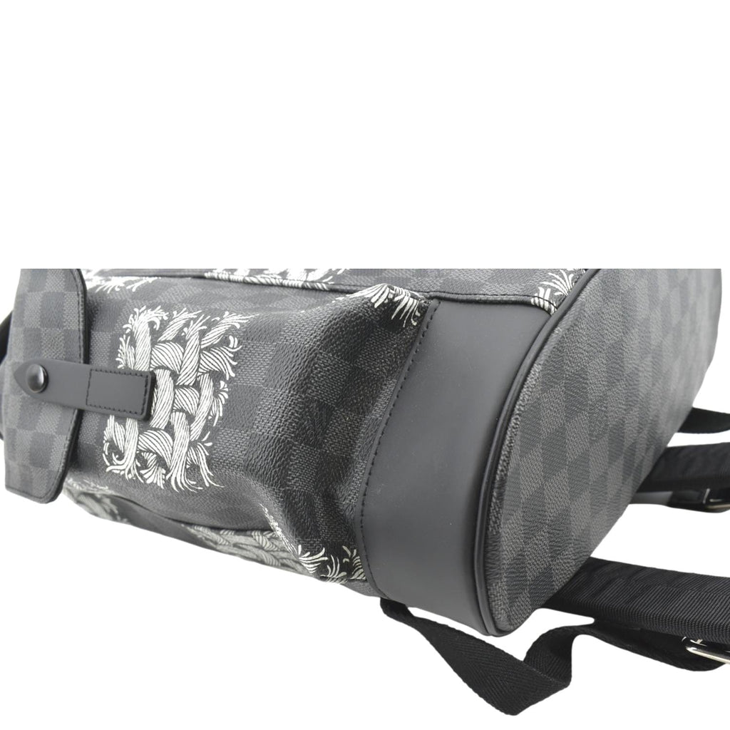 LOUIS VUITTON Christopher Nemeth Damier Graphite Backpack Bag Black