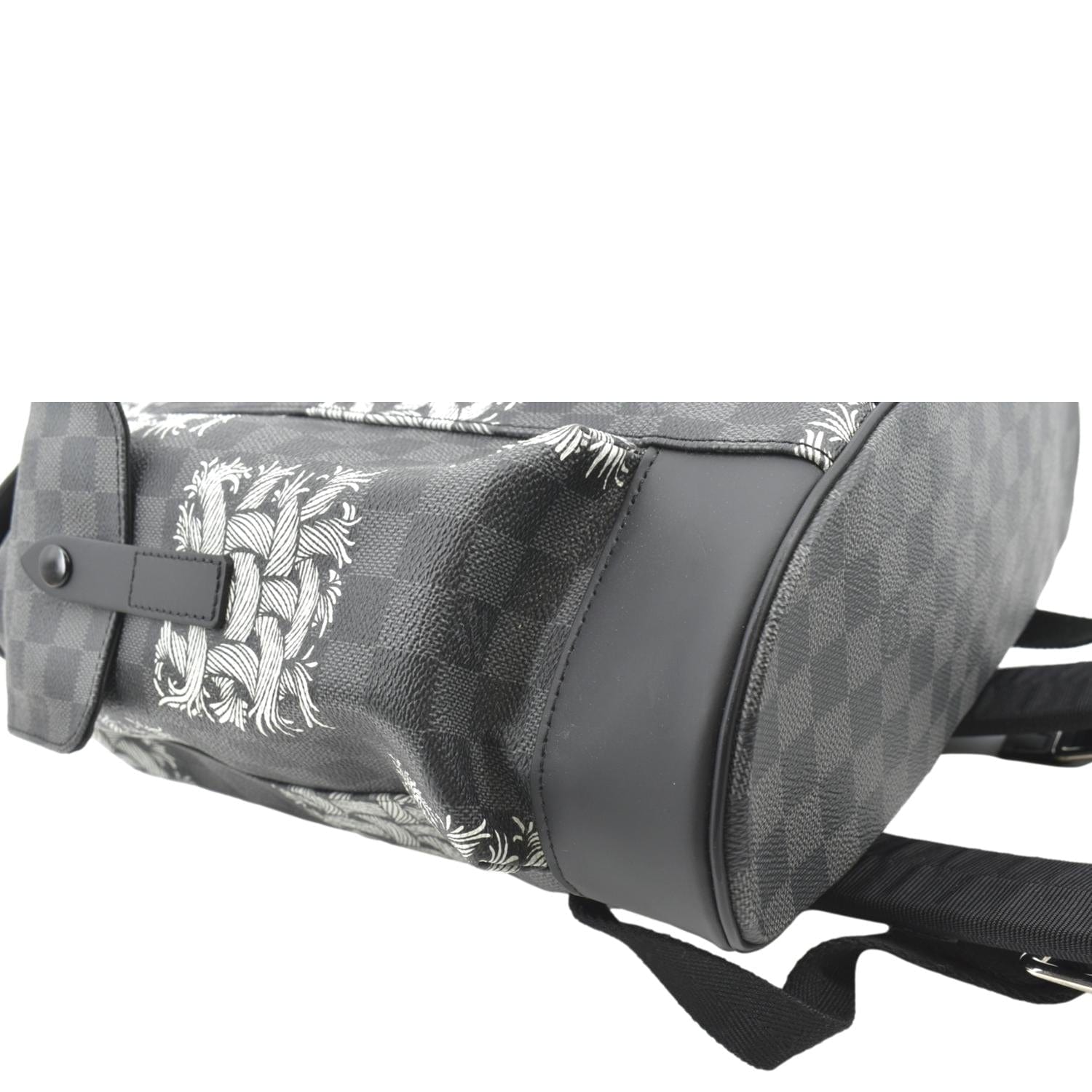 LOUIS VUITTON Christopher Nemeth Damier Graphite Backpack Bag Black