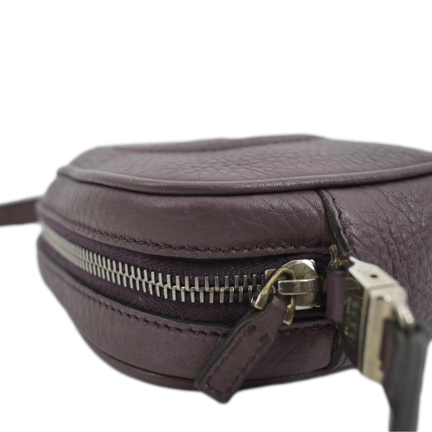 GUCCI Soho Disco Leather Crossbody Bag Peonia Flower 355202