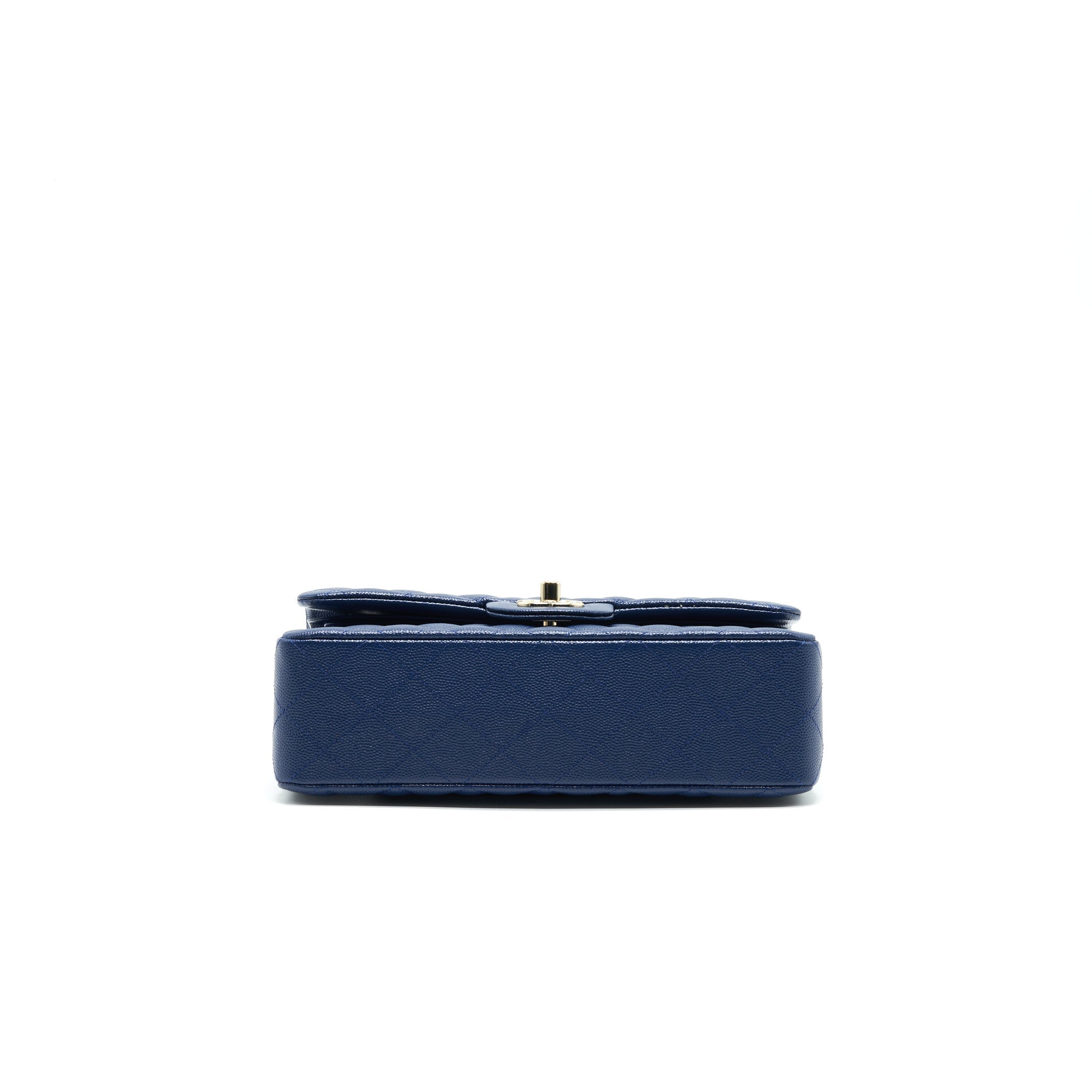 Chanel Classic Small Double Flap Caviar NAVY L