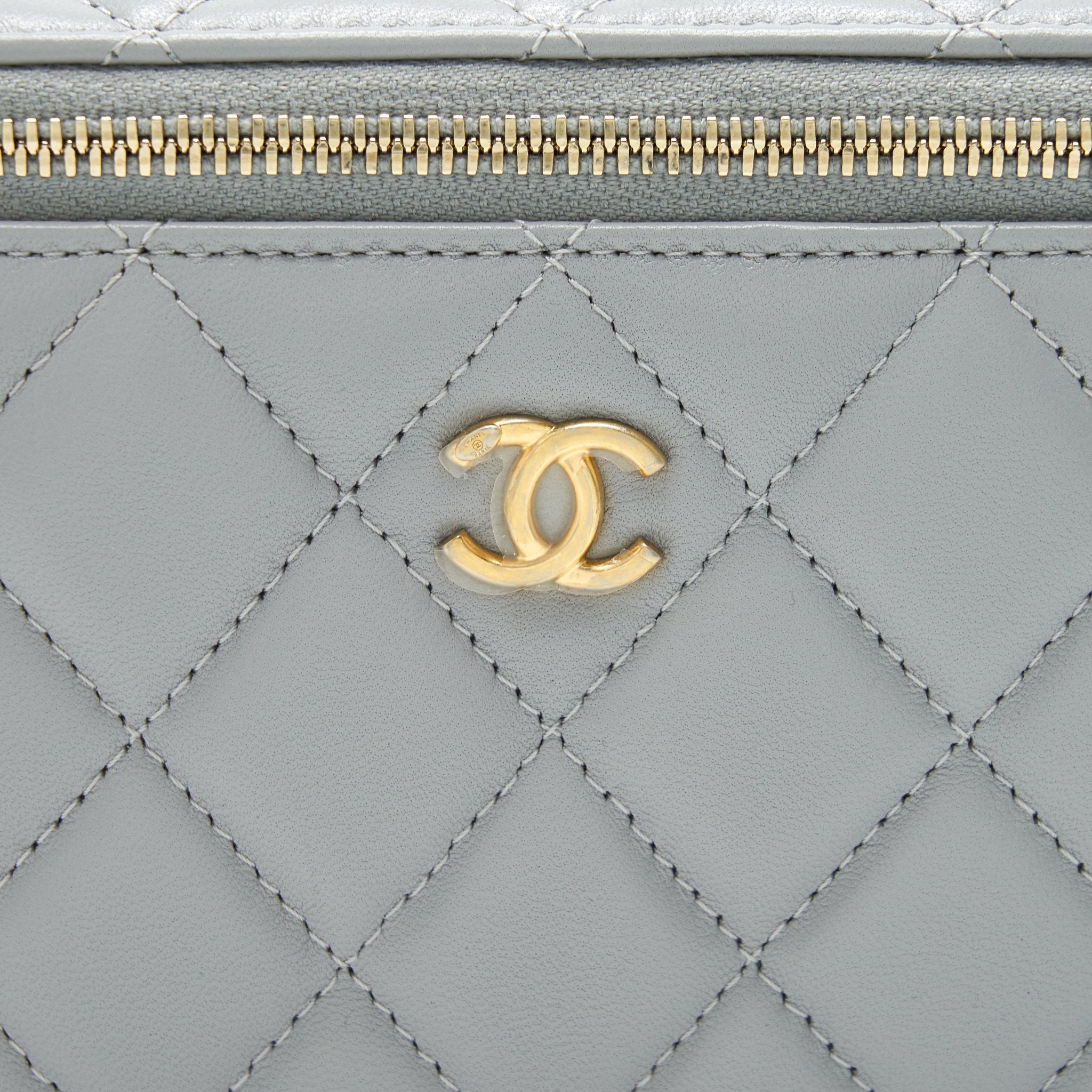 Chanel 21B Grey  Small long Vanity