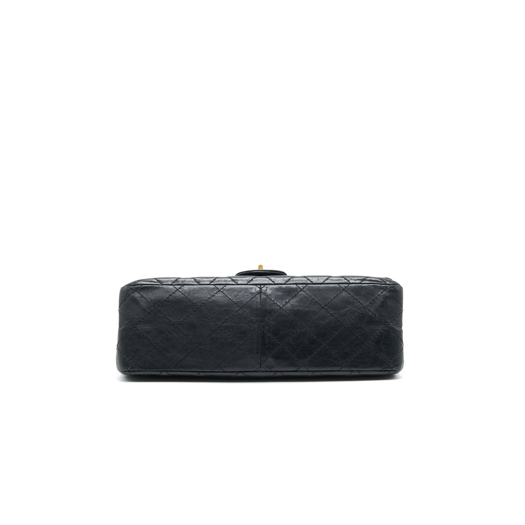 CHANEL 2.55 226 Reissue Flap Bag Aged Calfskin in Black