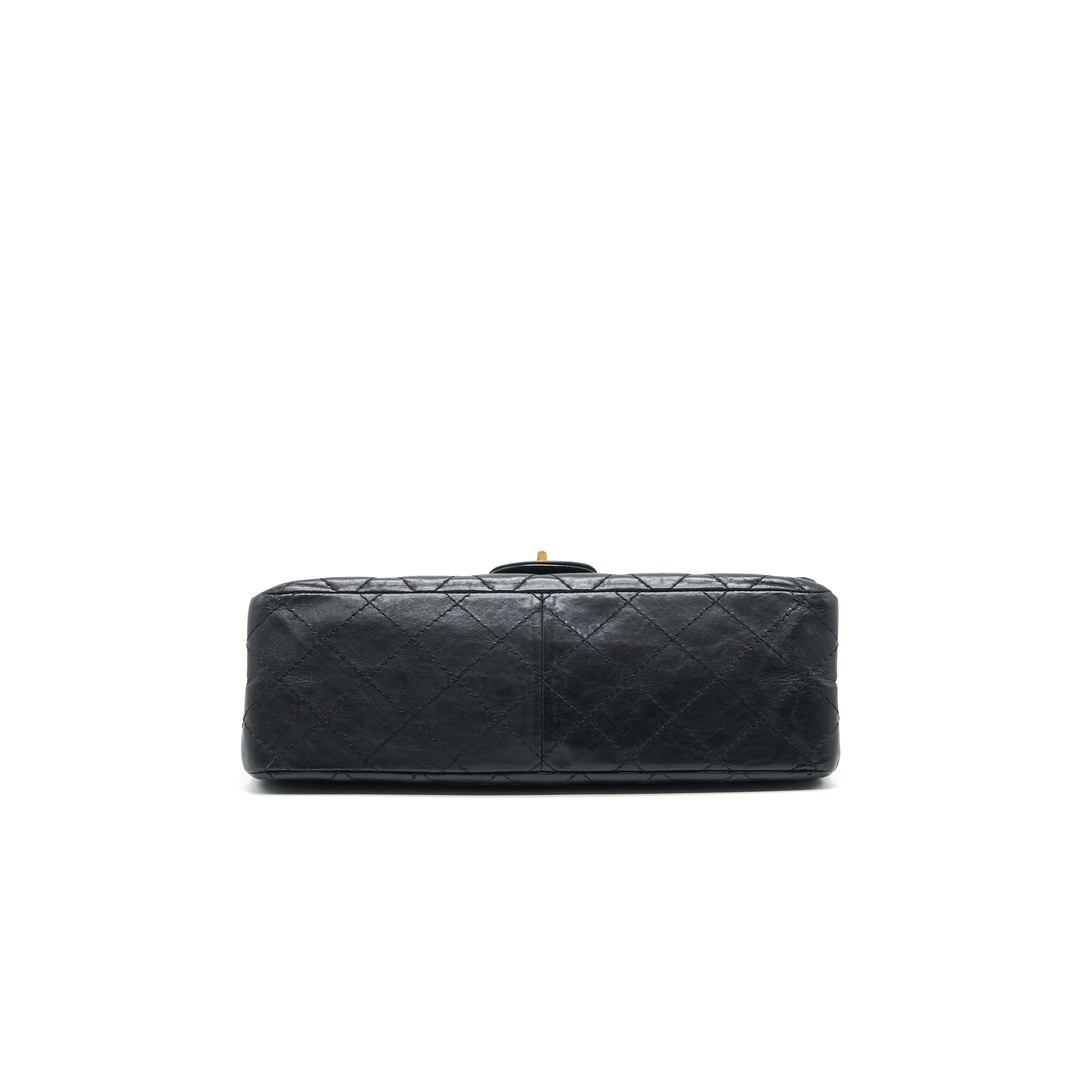 CHANEL 2.55 226 Reissue Flap Bag Aged Calfskin in Black