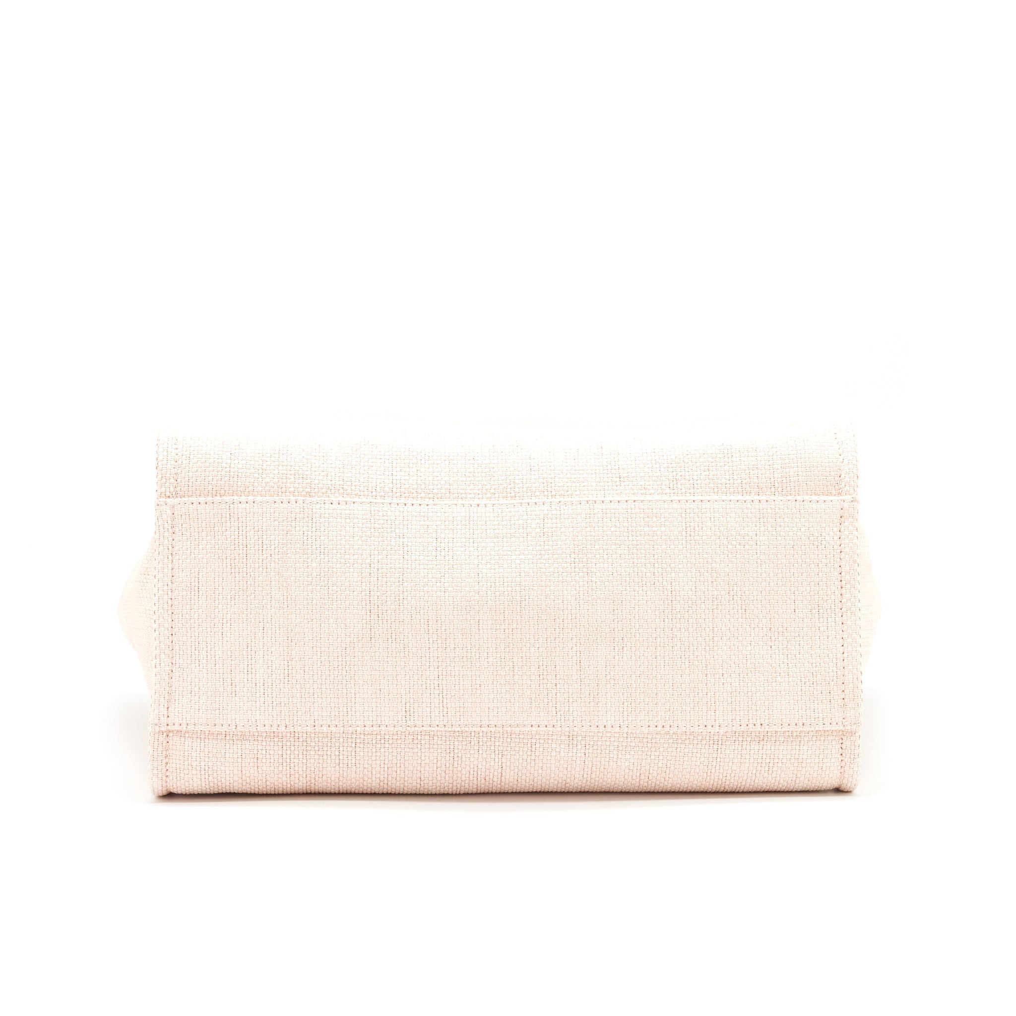 CHANEL DEAUVILLE MM TOTE BAG CANVAS PINK