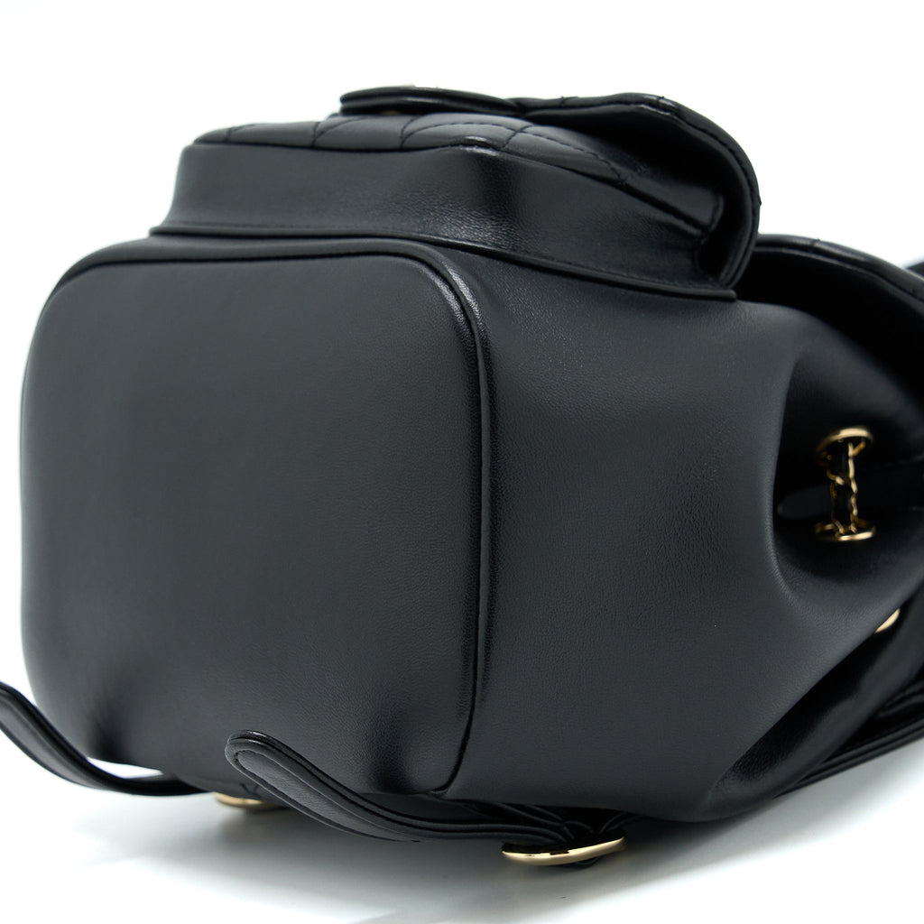 Chanel Duma Mini Backpack Lambskin Black L