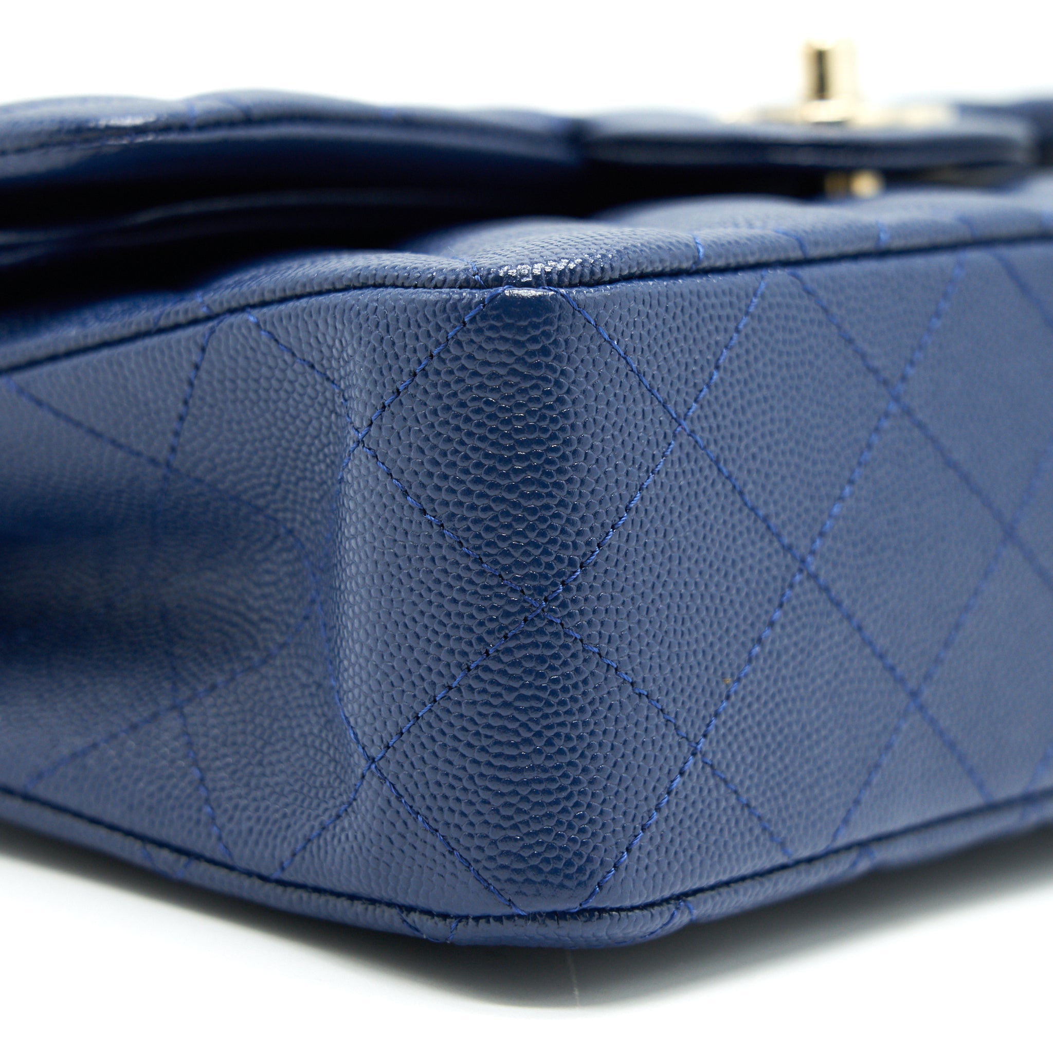 Chanel Classic Small Double Flap Caviar NAVY L