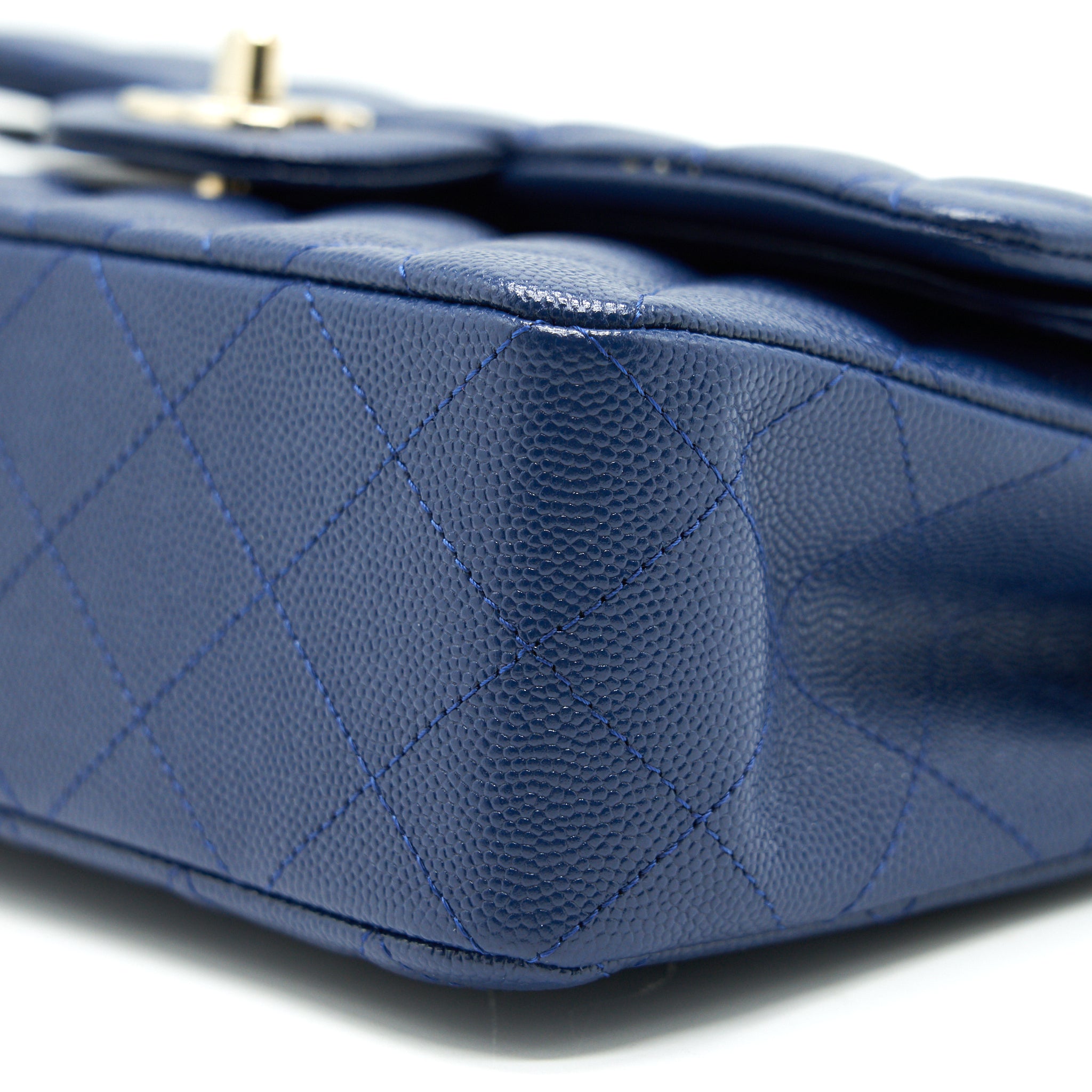 Chanel Classic Small Double Flap Caviar NAVY L