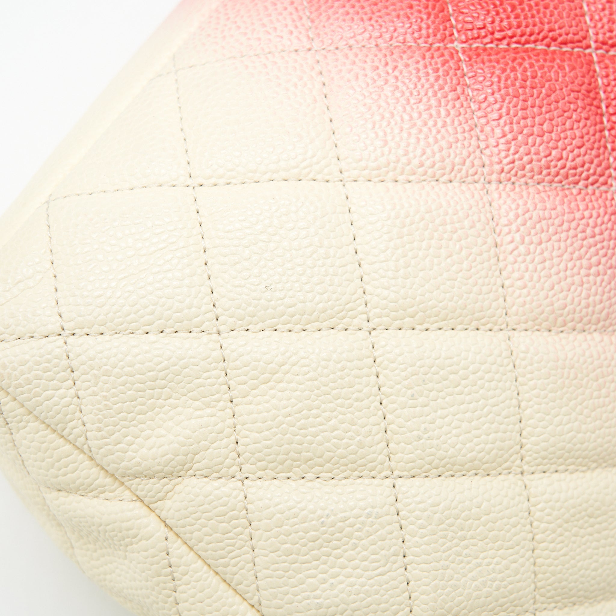 CHANEL Multi Color Caviar Large Flap Bag with