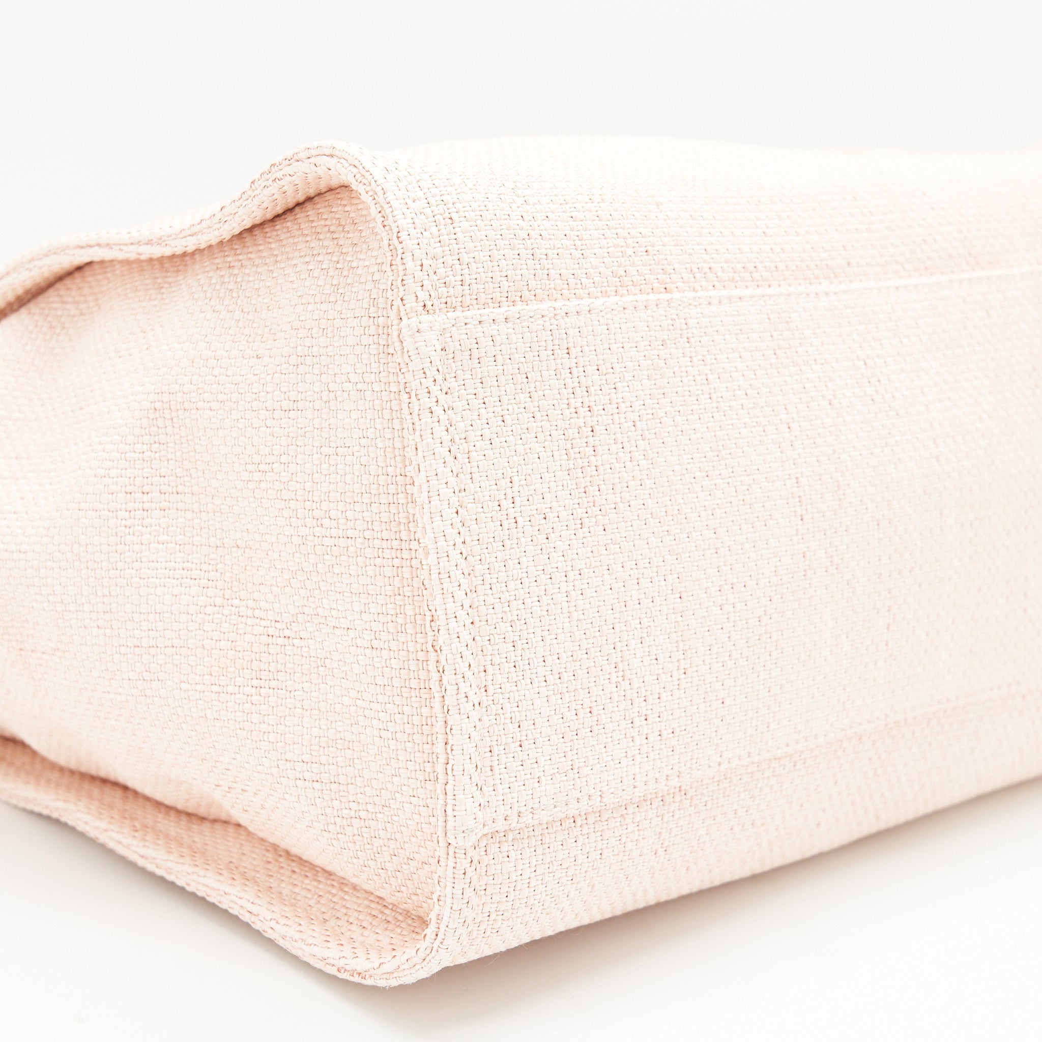 CHANEL DEAUVILLE MM TOTE BAG CANVAS PINK