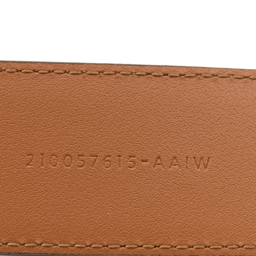 FENDI FF Leather Waist Belt Tan Size 85/34