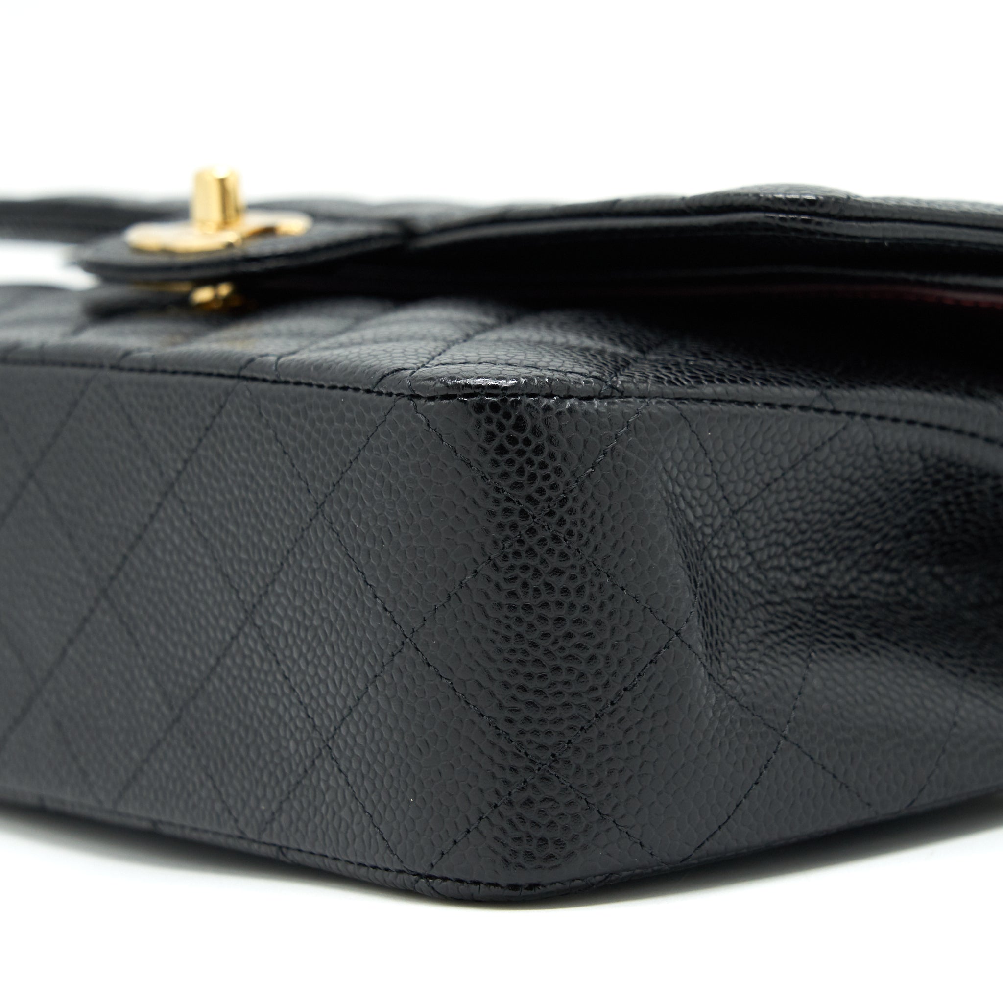 Chanel Medium Classic Double Flap 25cm Caviar Black