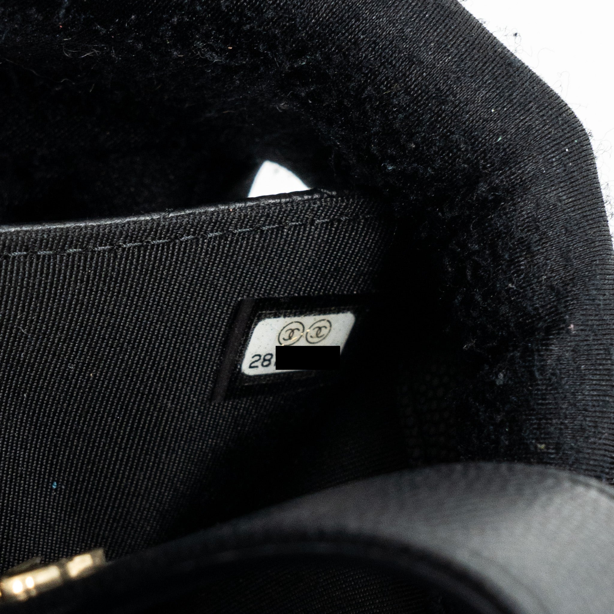 Chanel Clutch Wallet Caviar Black L