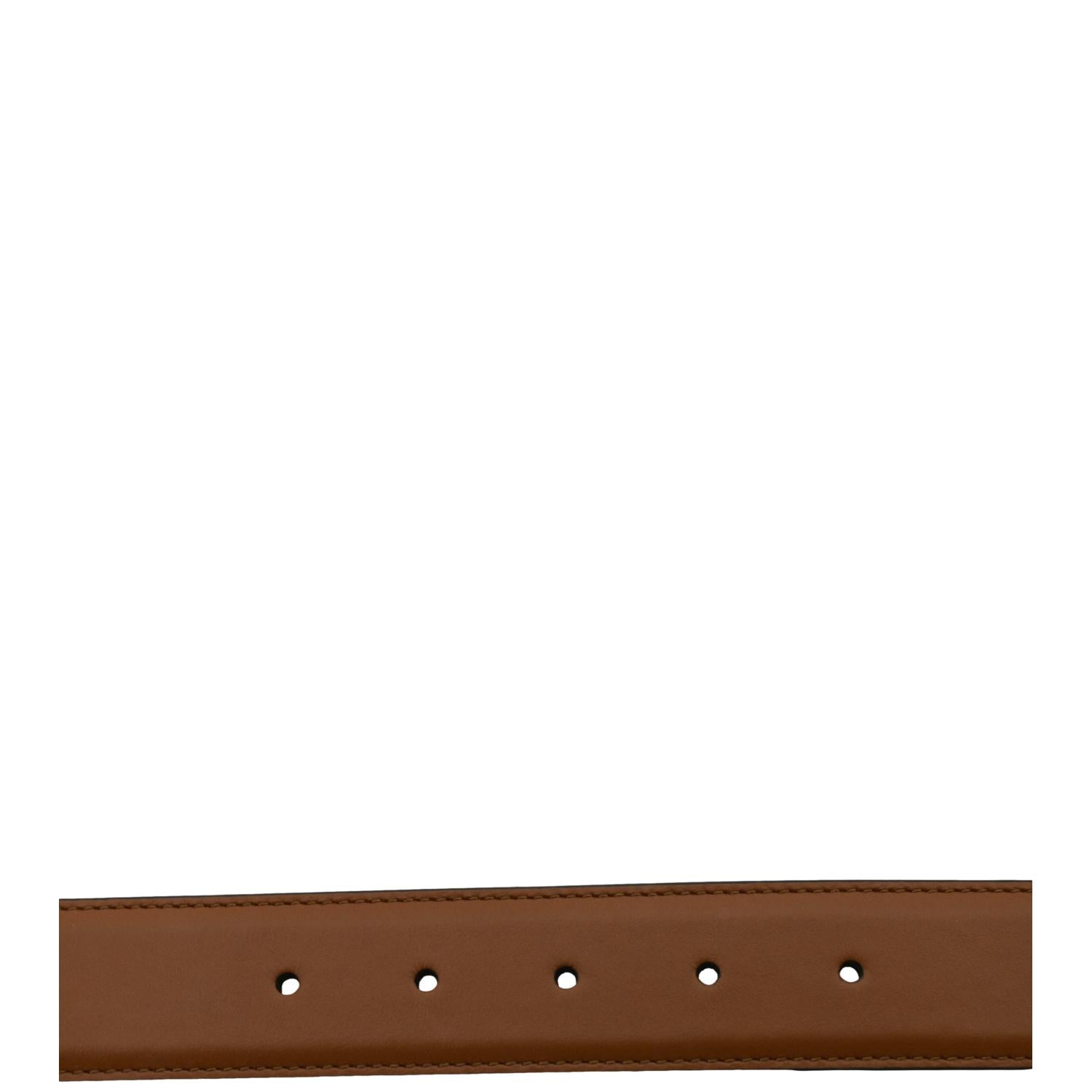 FENDI FF Leather Waist Belt Tan Size 85/34