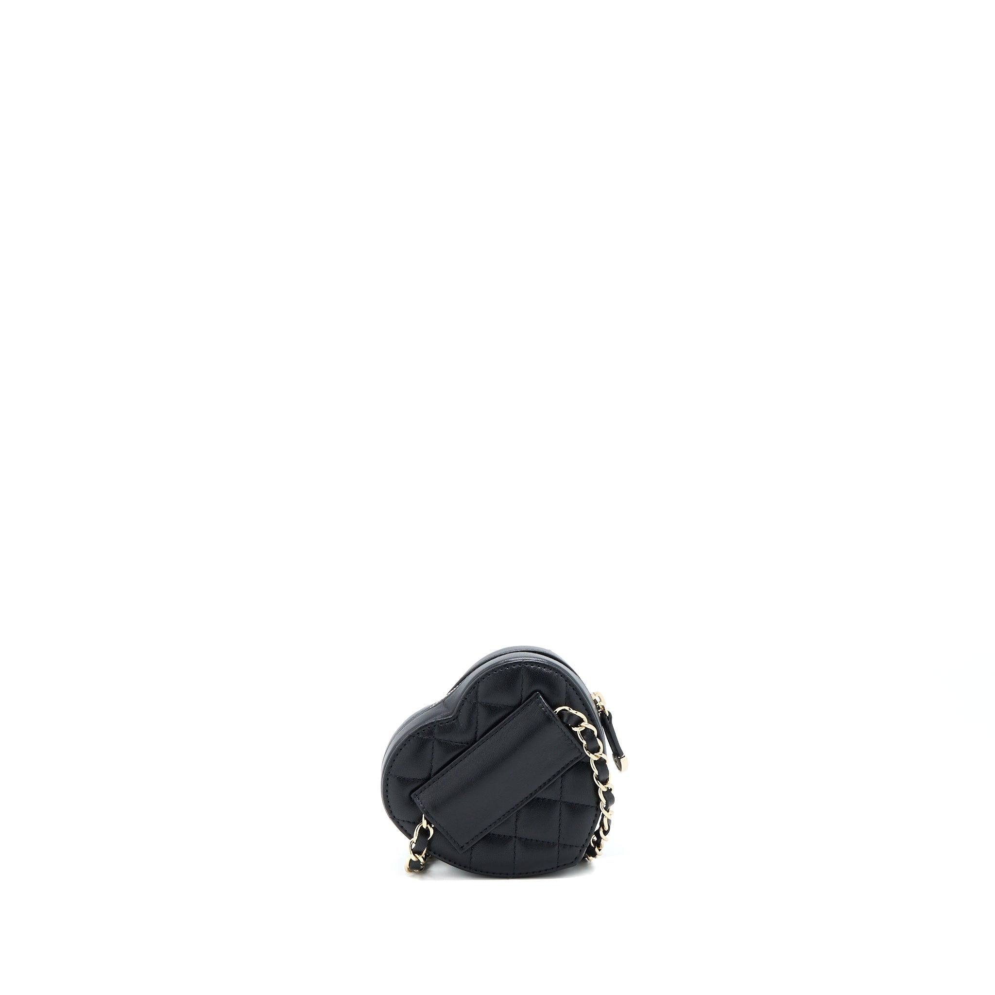 CHANEL 22S Heart Belt Bag Lambskin Black L