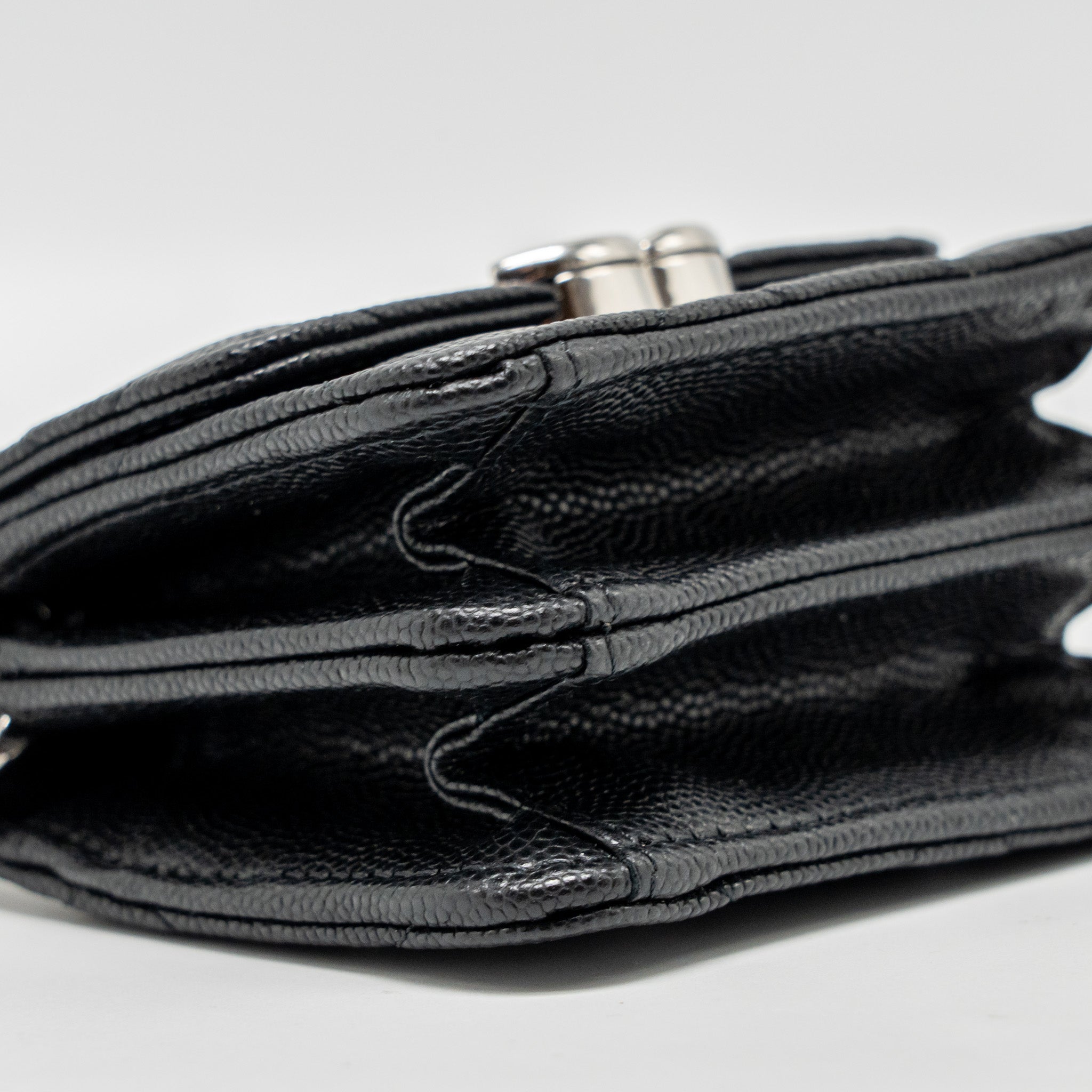 Chanel 22s Mini Clutch With Chain Caviar Black