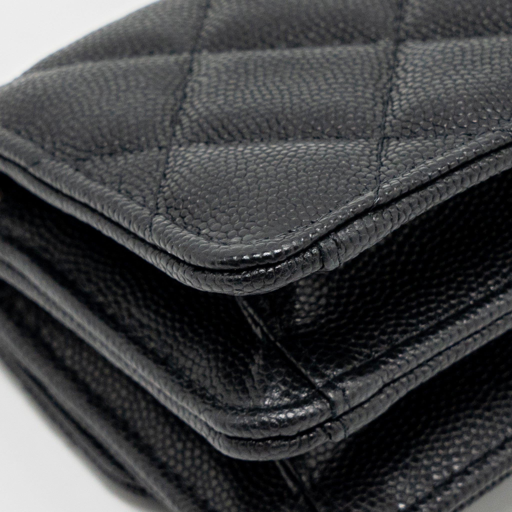 Chanel 22s Mini Clutch With Chain Caviar Black