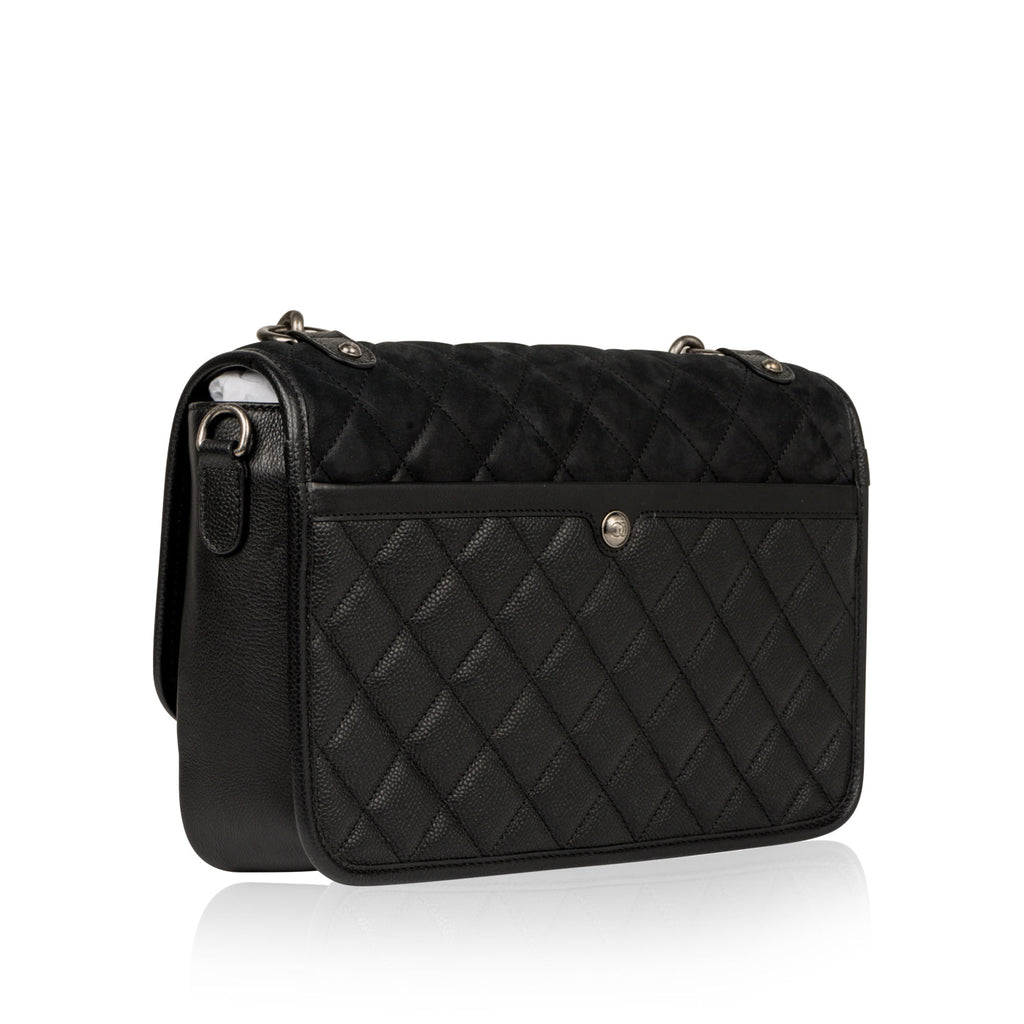Chanel Caviar and Nubuck Messenger Bag