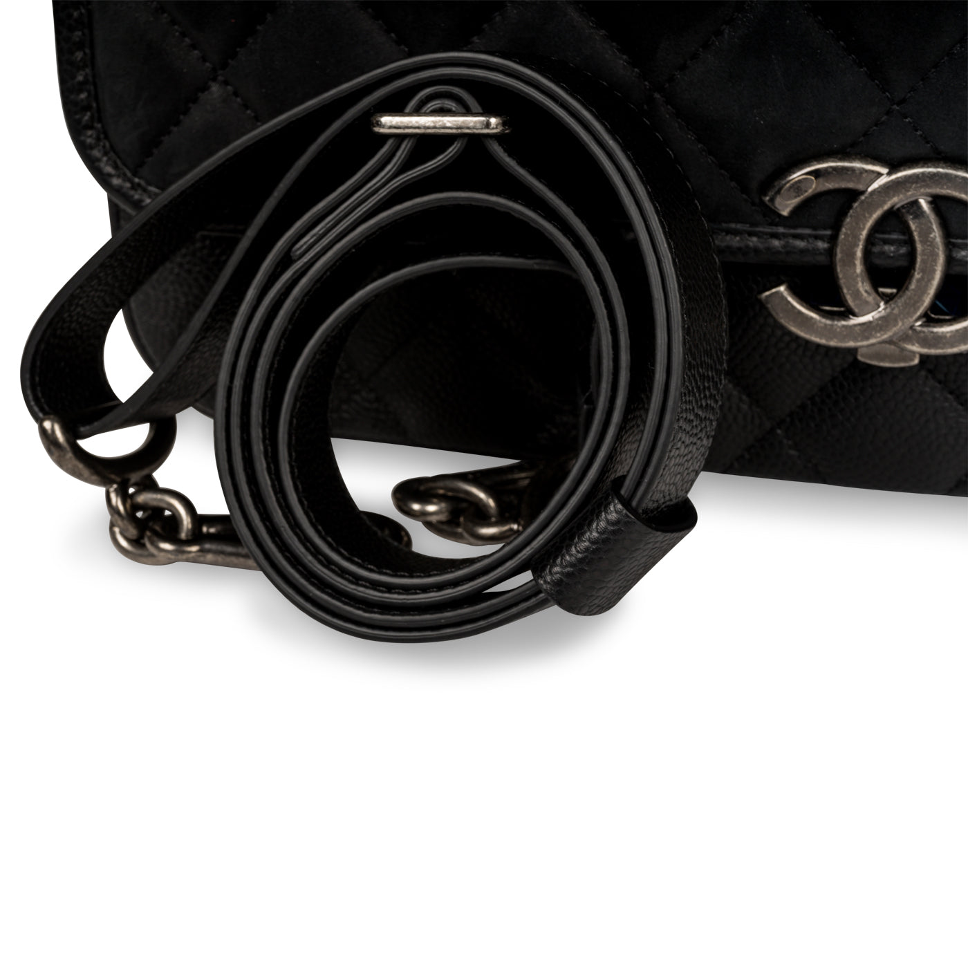 Chanel Caviar and Nubuck Messenger Bag