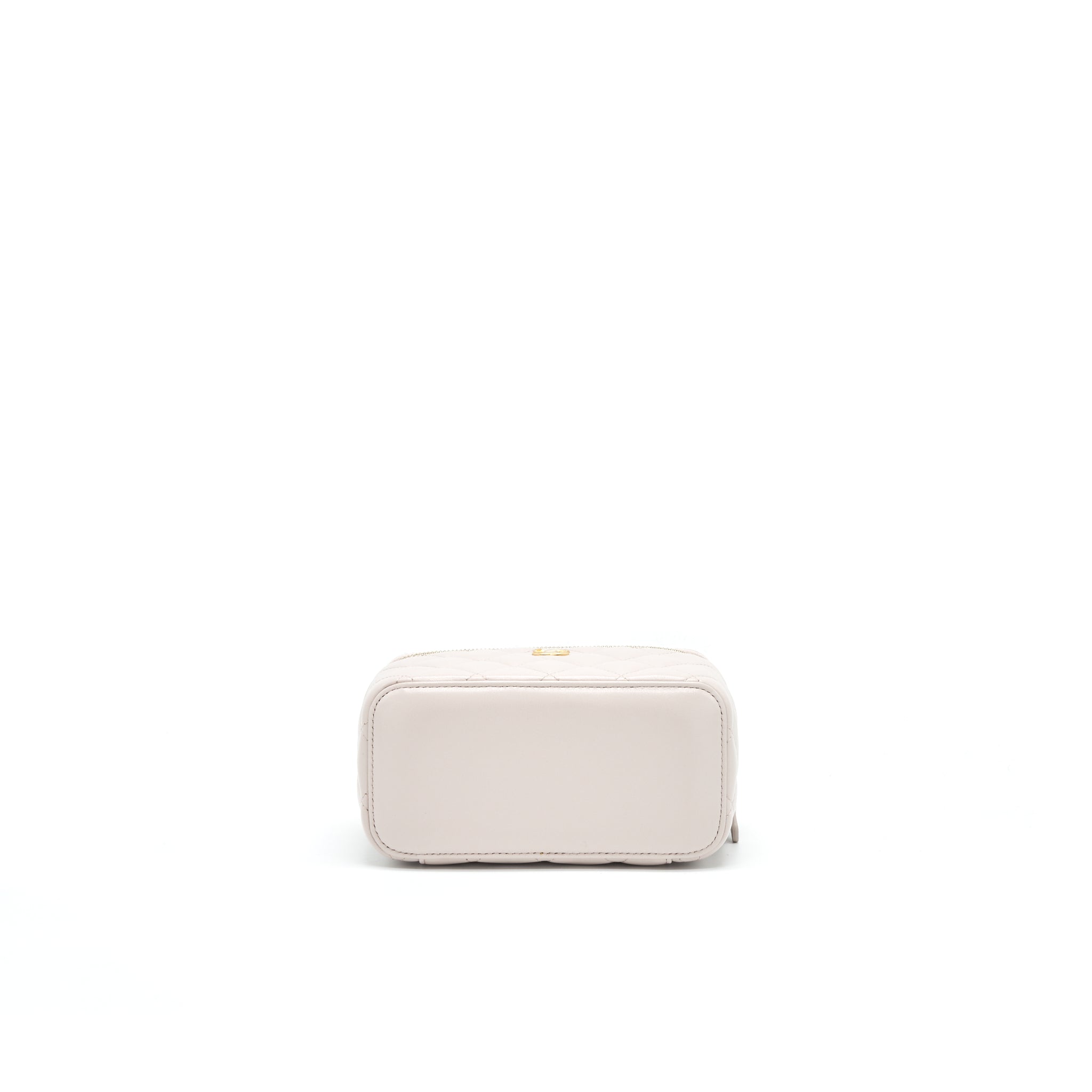 Chanel Pearl Crush Long Vanity On Chain Lambskin Light Purple