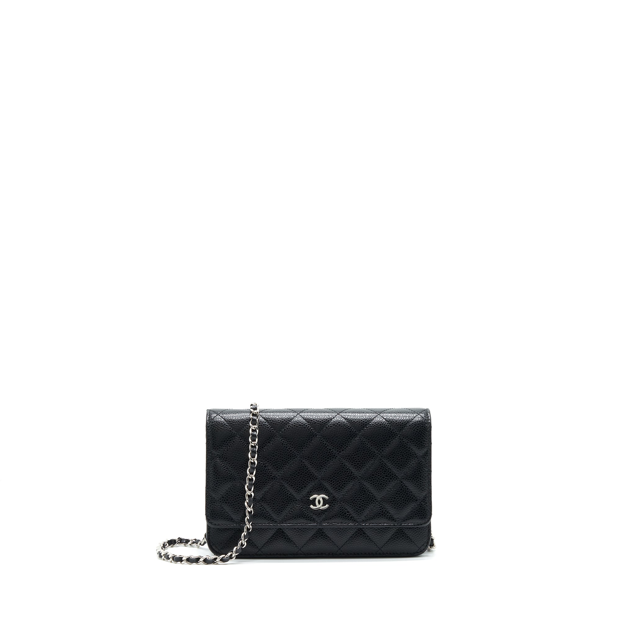 Chanel Wallet on Chain WOC in Caviar