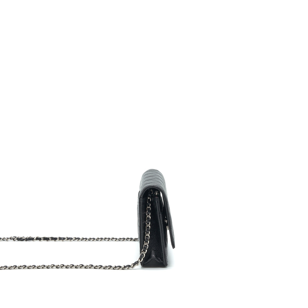 Chanel Wallet on Chain WOC in Caviar