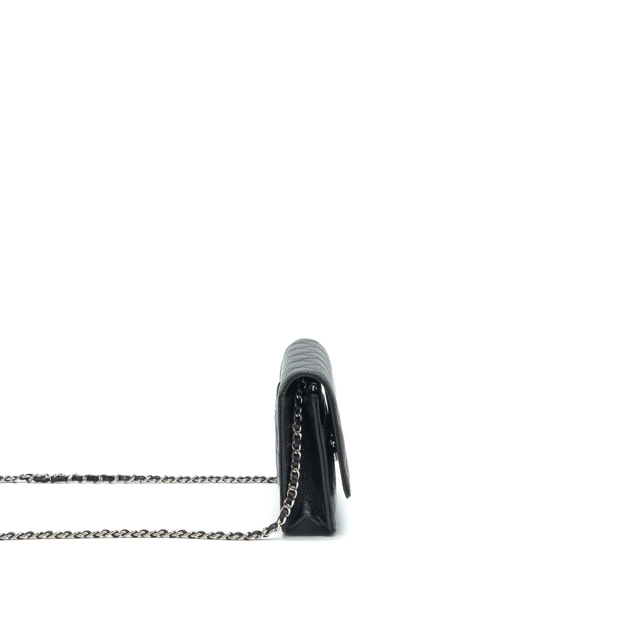 Chanel Wallet on Chain WOC in Caviar