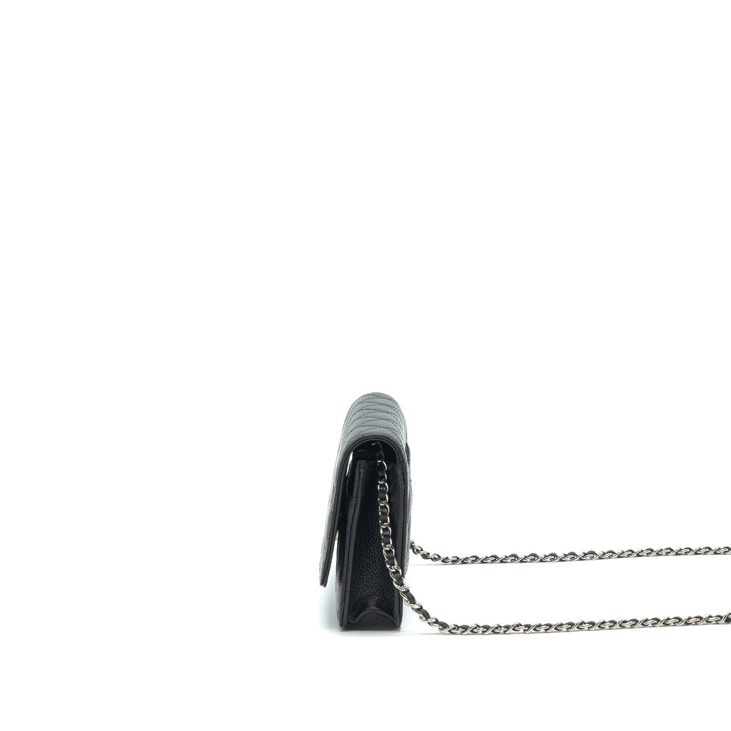 Chanel Wallet on Chain WOC in Caviar