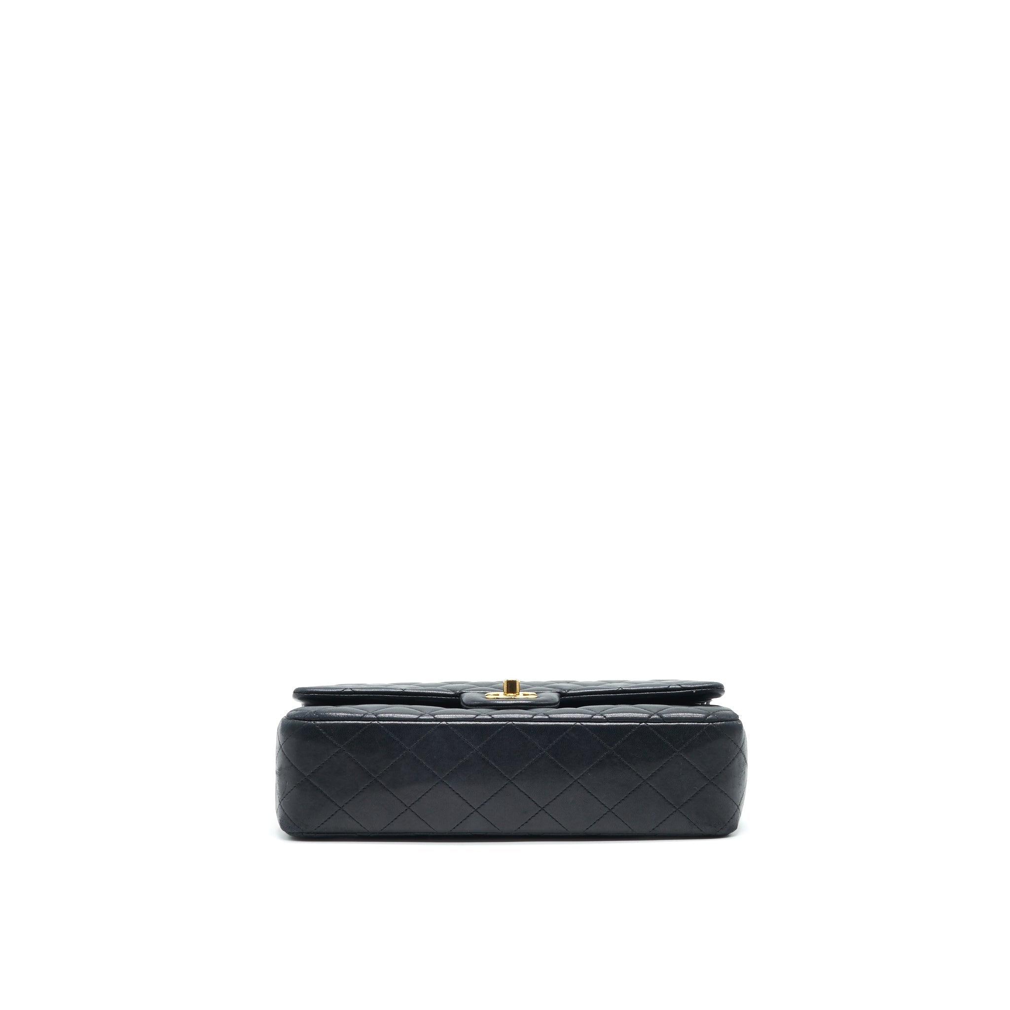 Chanel Classic Double Flap Bag Lambskin Medium Black  serial 19