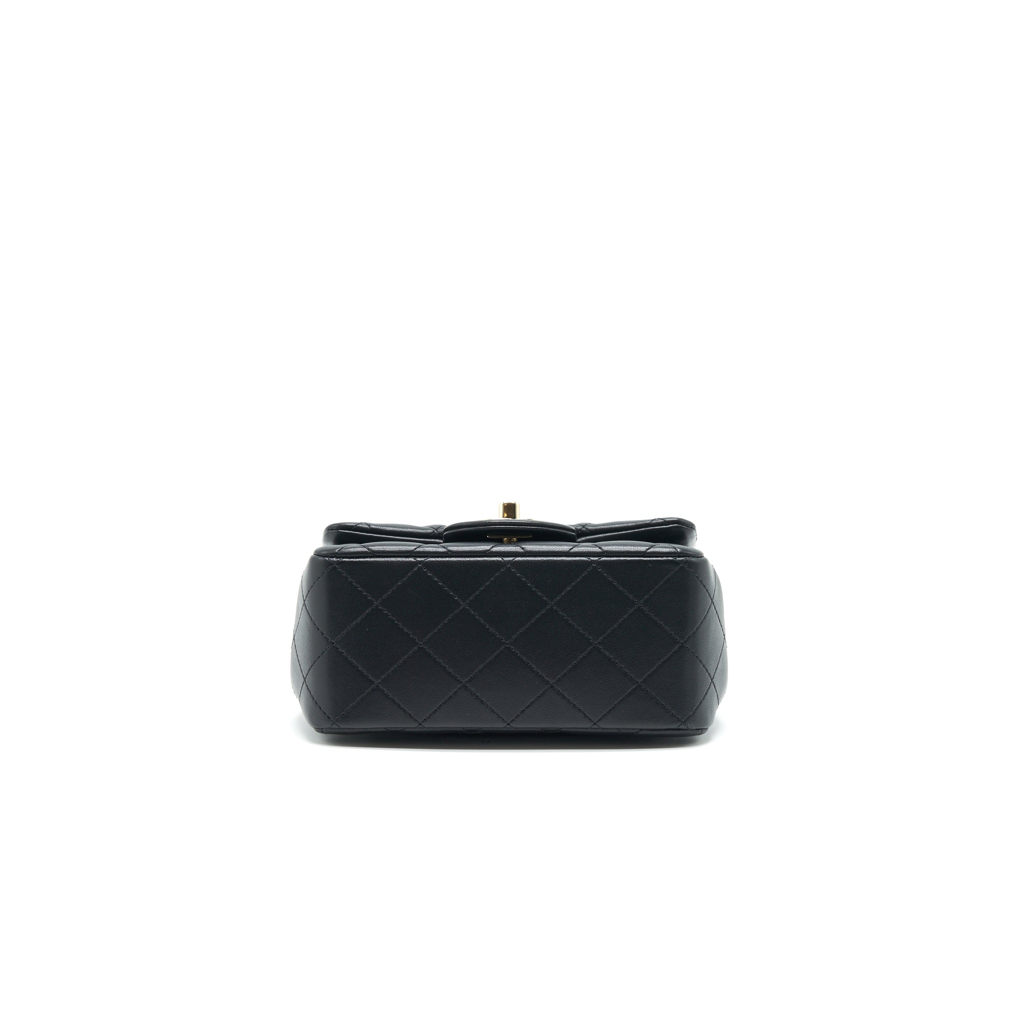 Chanel Mini Square Lambskin Black L serial 29