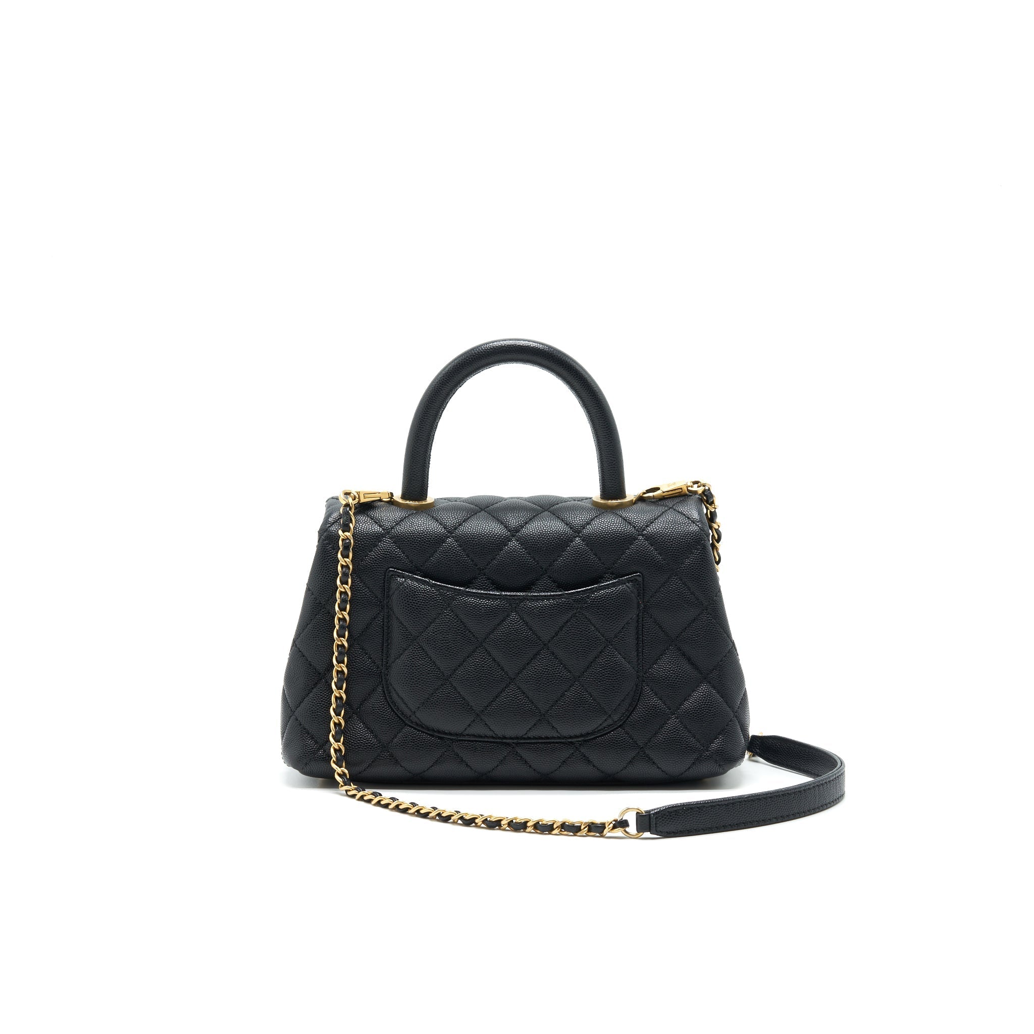 Chanel Caviar Mini Cocohandle Black  serial25