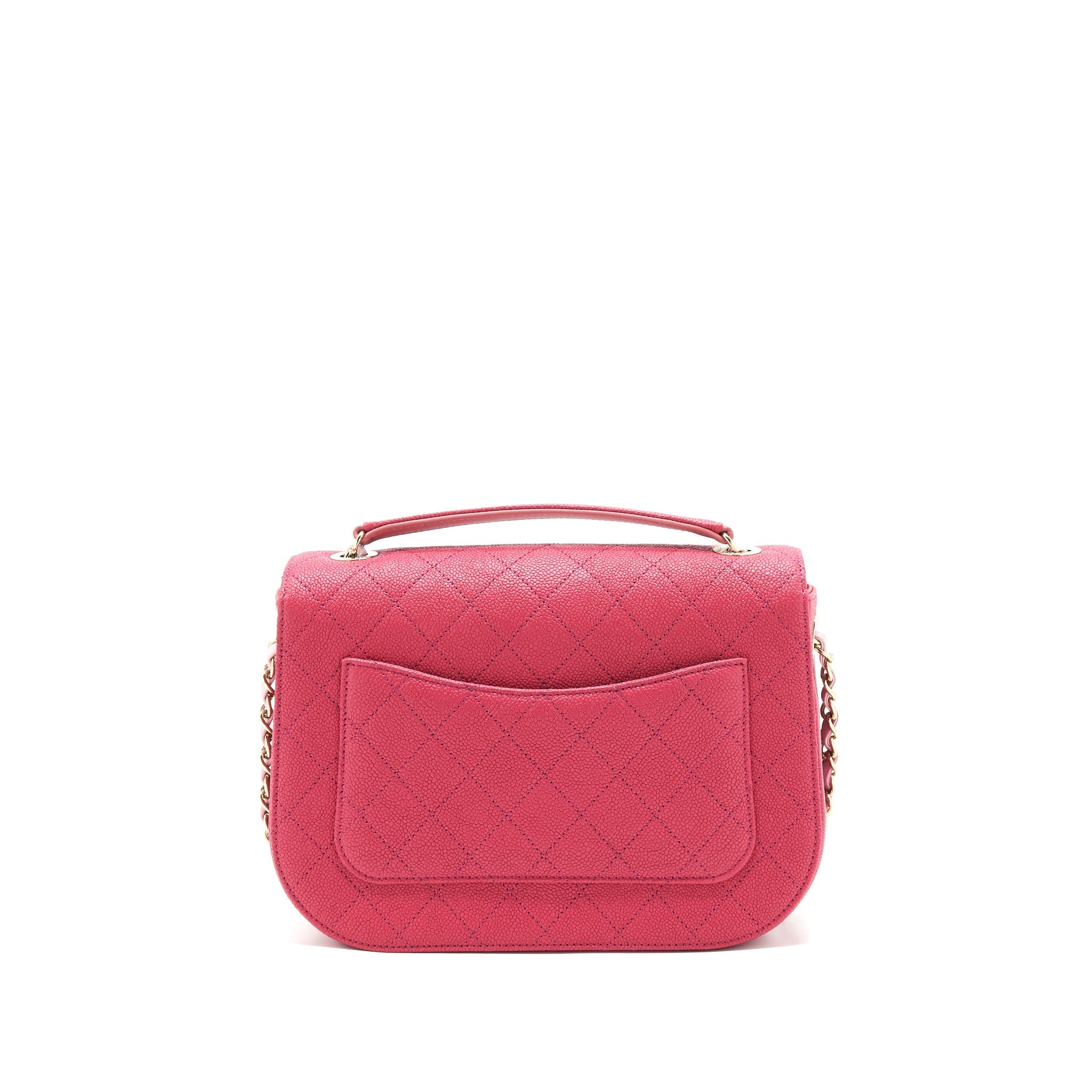 Chanel Messenger Crossbody Bag Caviar Red