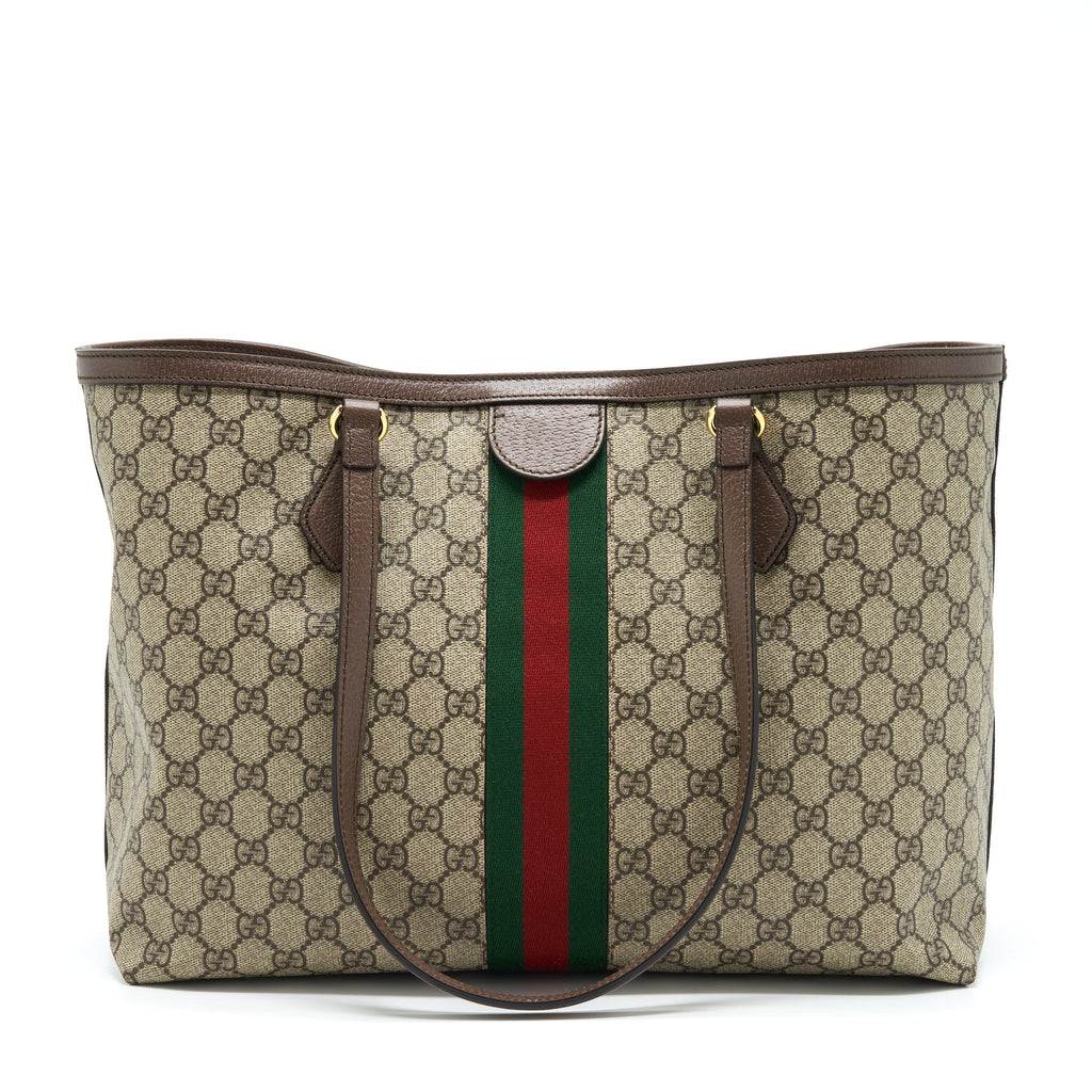 Gucci Shopping Tote Bag GG Supreme Canvas