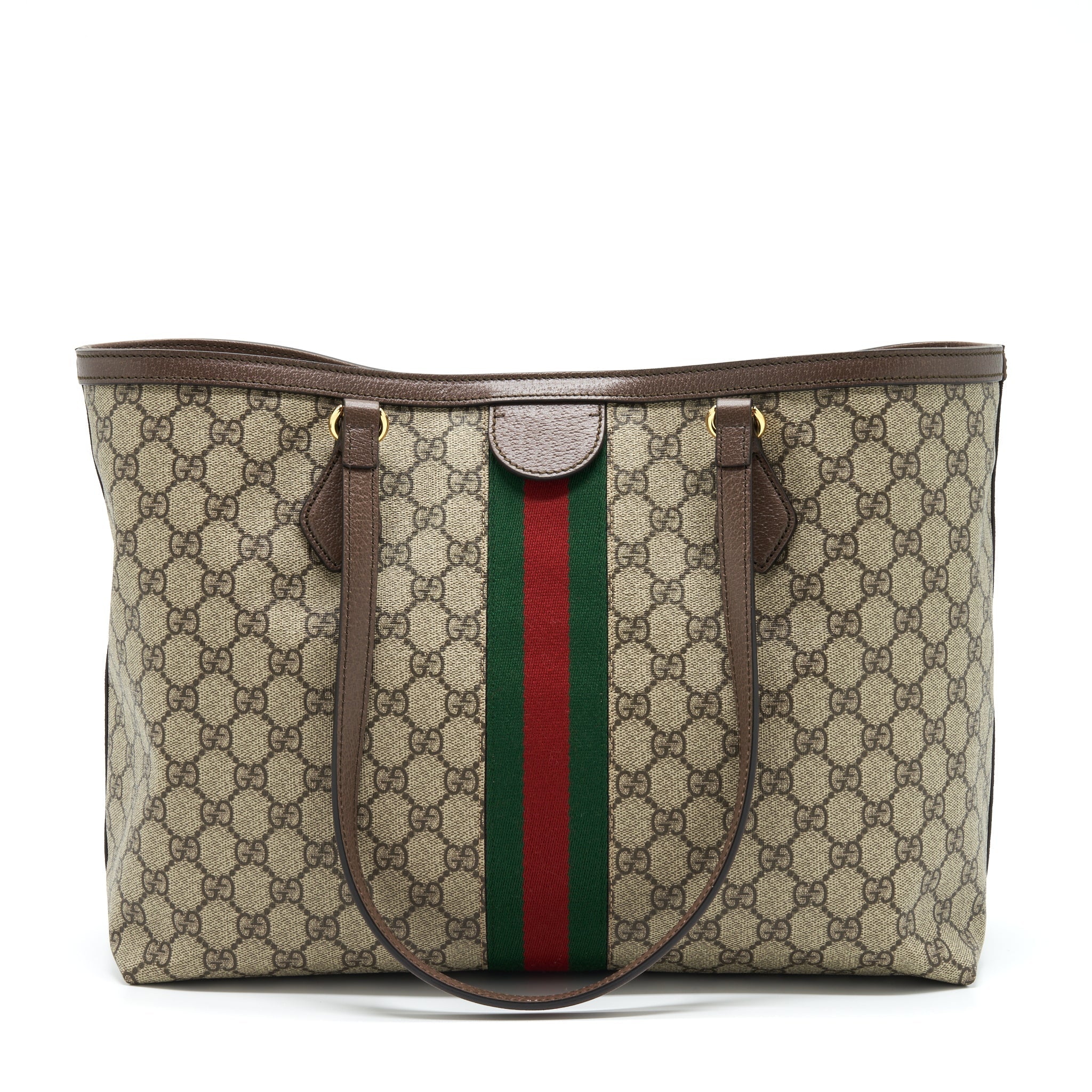 Gucci Shopping Tote Bag GG Supreme Canvas