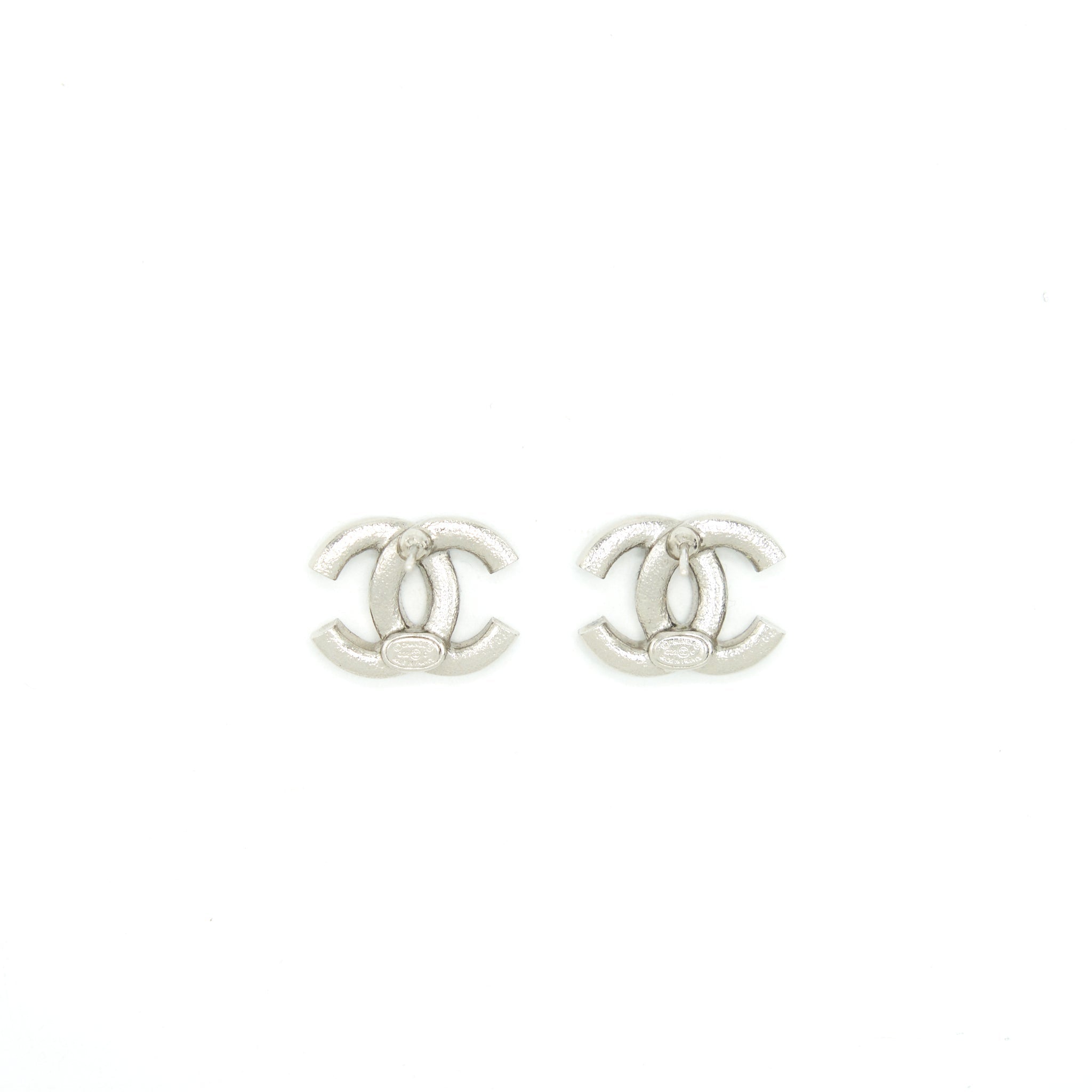 Chanel CC Logo Crystals Earrings