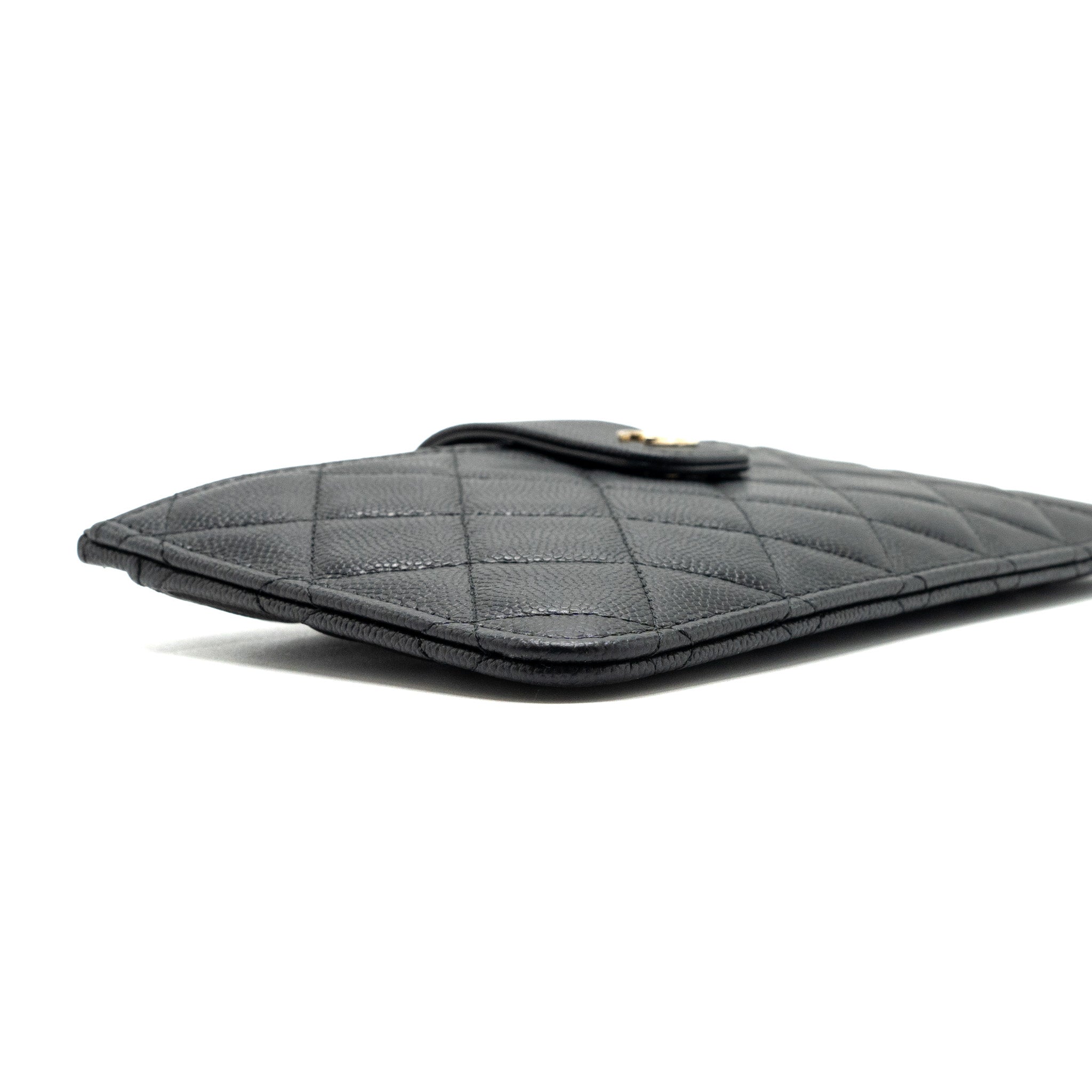 Chanel Clutch Wallet Caviar Black L
